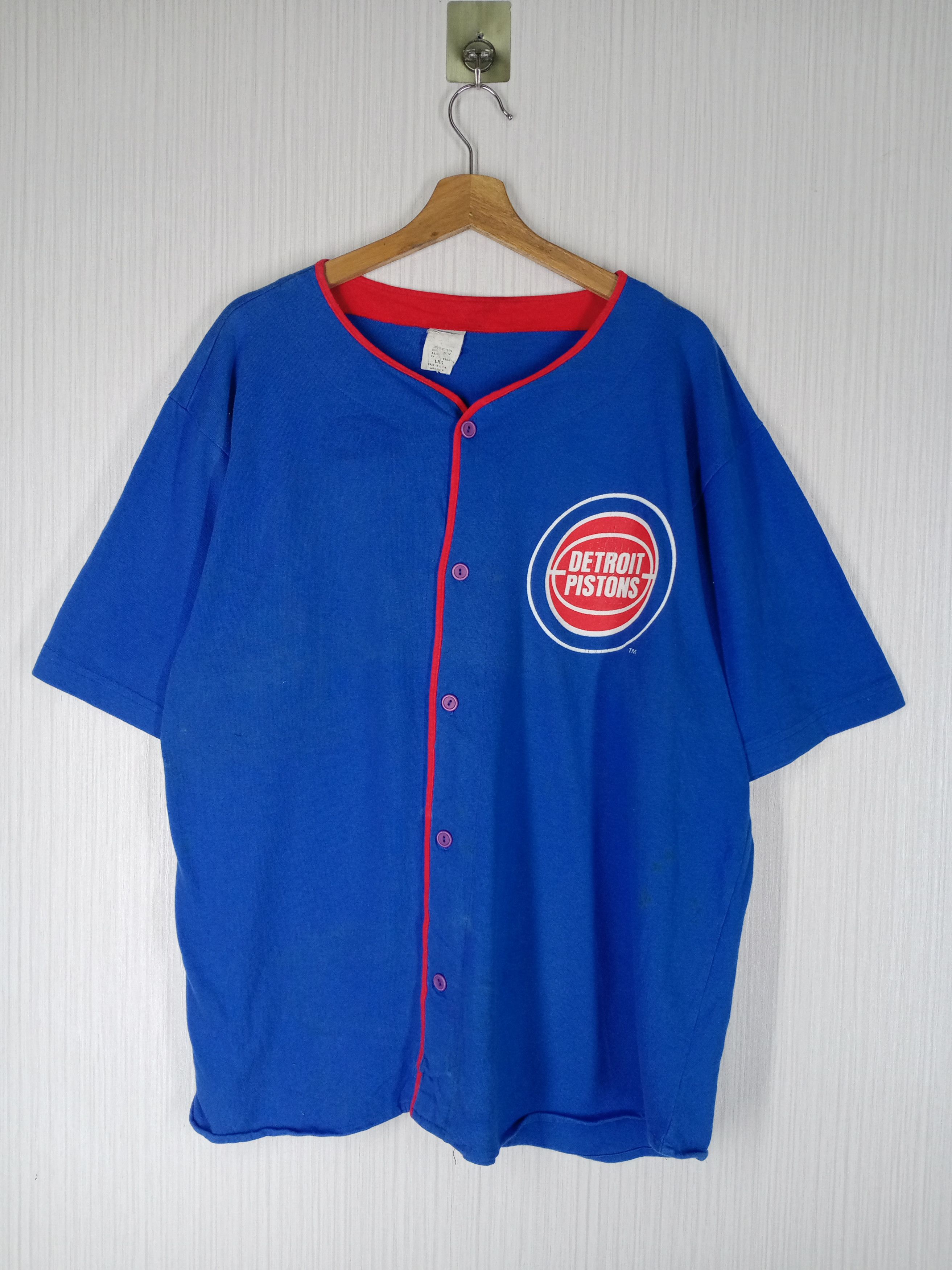 NBA Vintage 90s NBA Detroit Pistons Jersey Size US XL / EU 56 / 4 - 1 Thumbnail