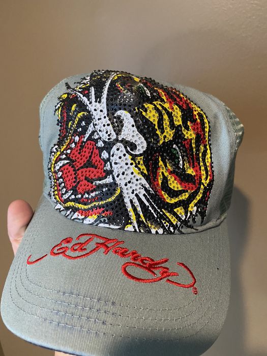 Ed Hardy Vintage Don Ed Hardy Rhinestone Trucker Hat | Grailed