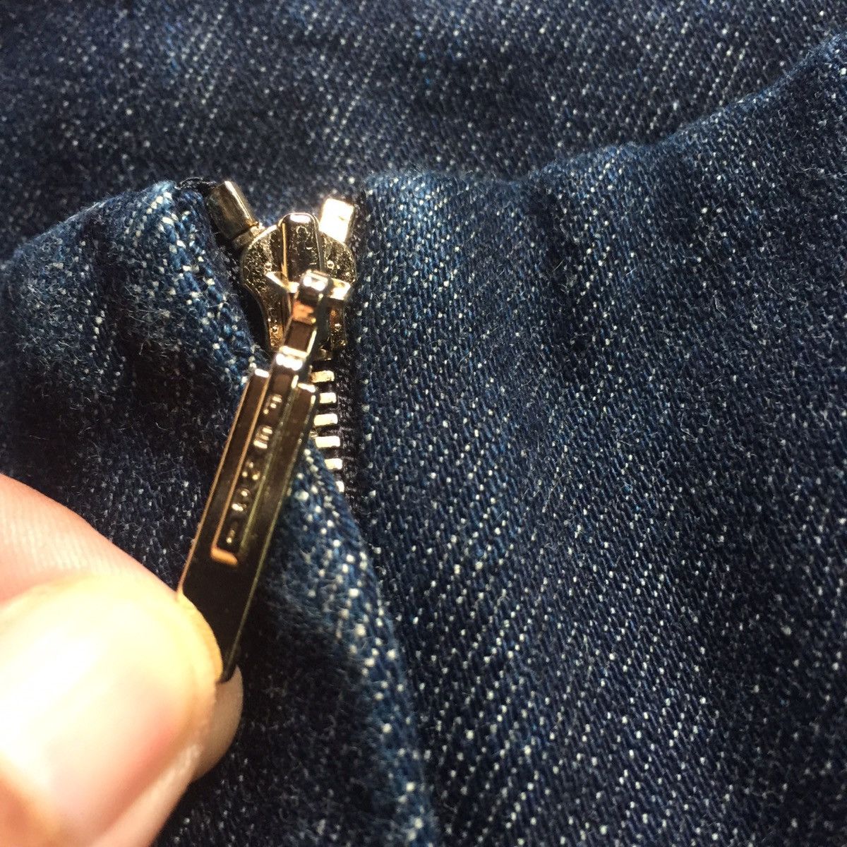 Authentic Fendi Embroided Line denim