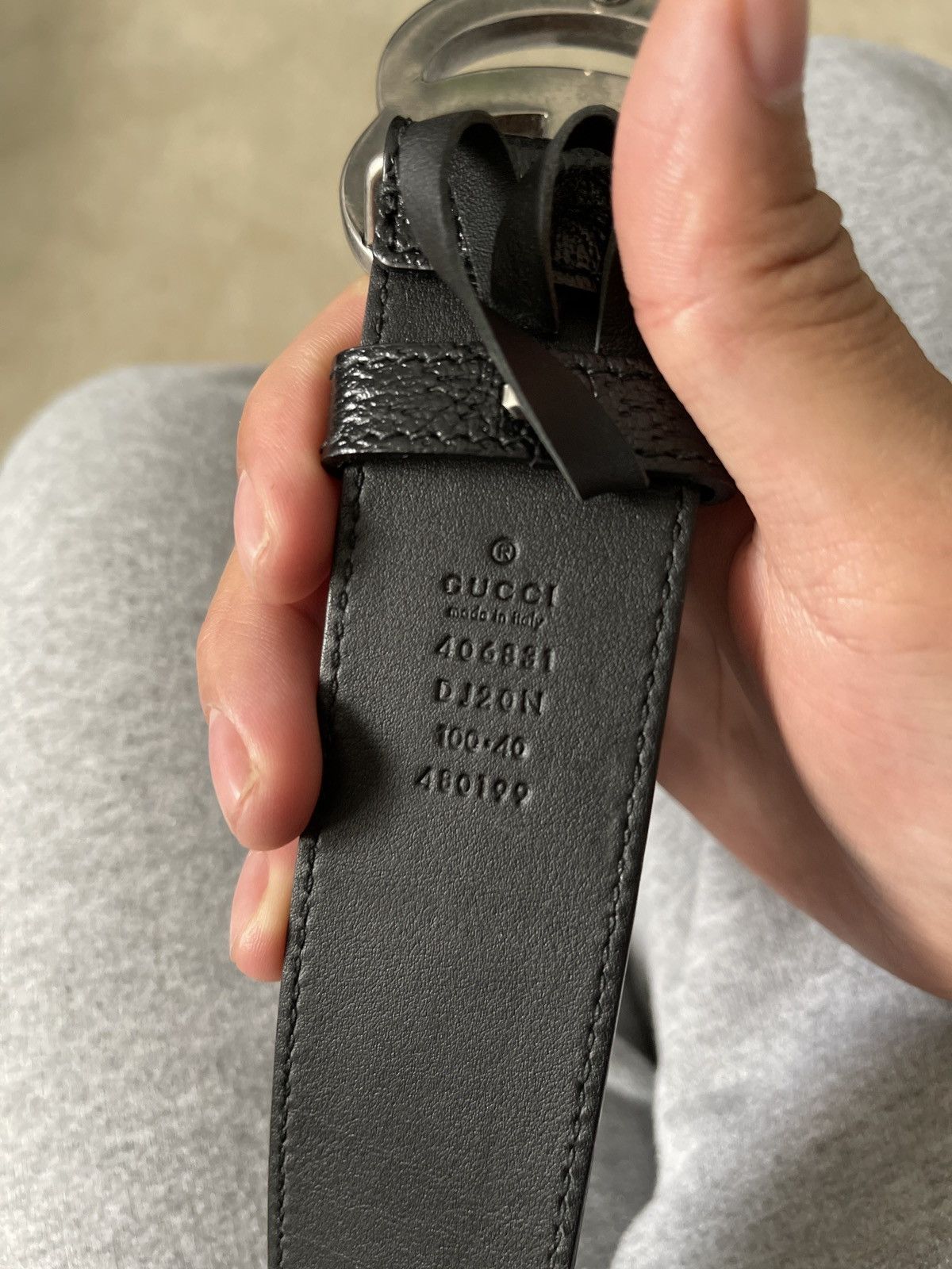 Gucci Gucci Silver GG Belt Size 100 Size 34 - 5 Thumbnail