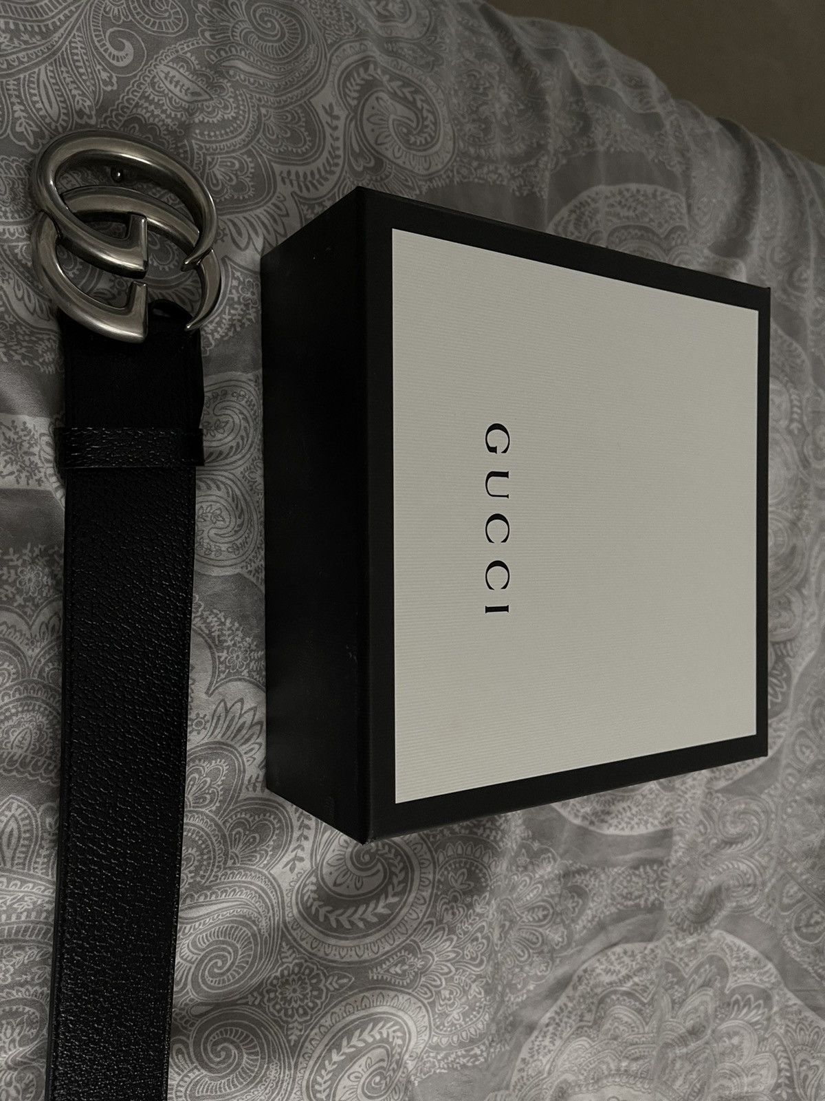 Gucci Gucci Silver GG Belt Size 100 Size 34 - 3 Thumbnail