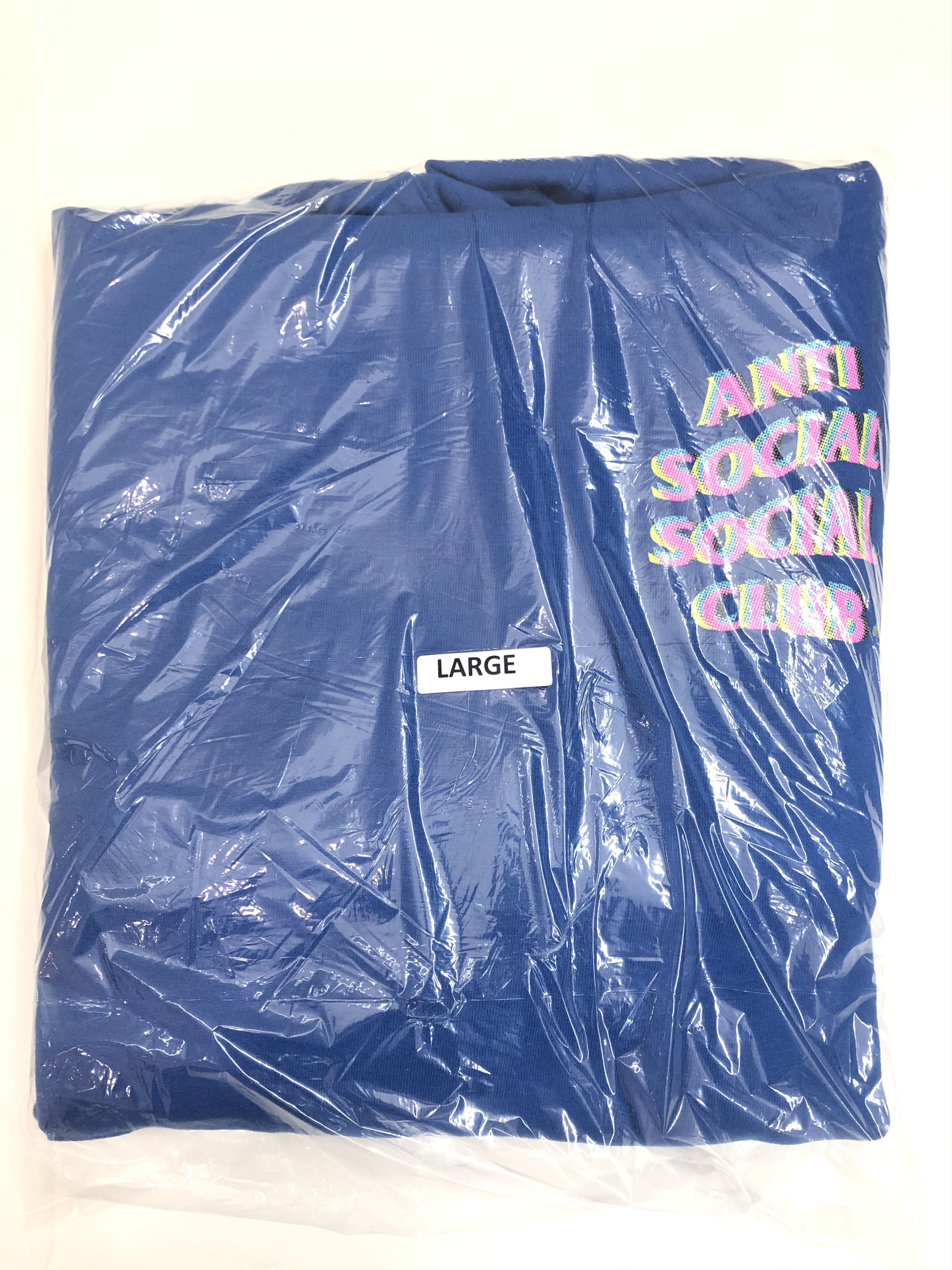 DS ASSC Stir Crazy Blue Hoodie in hand BAPE KITH SUPRME