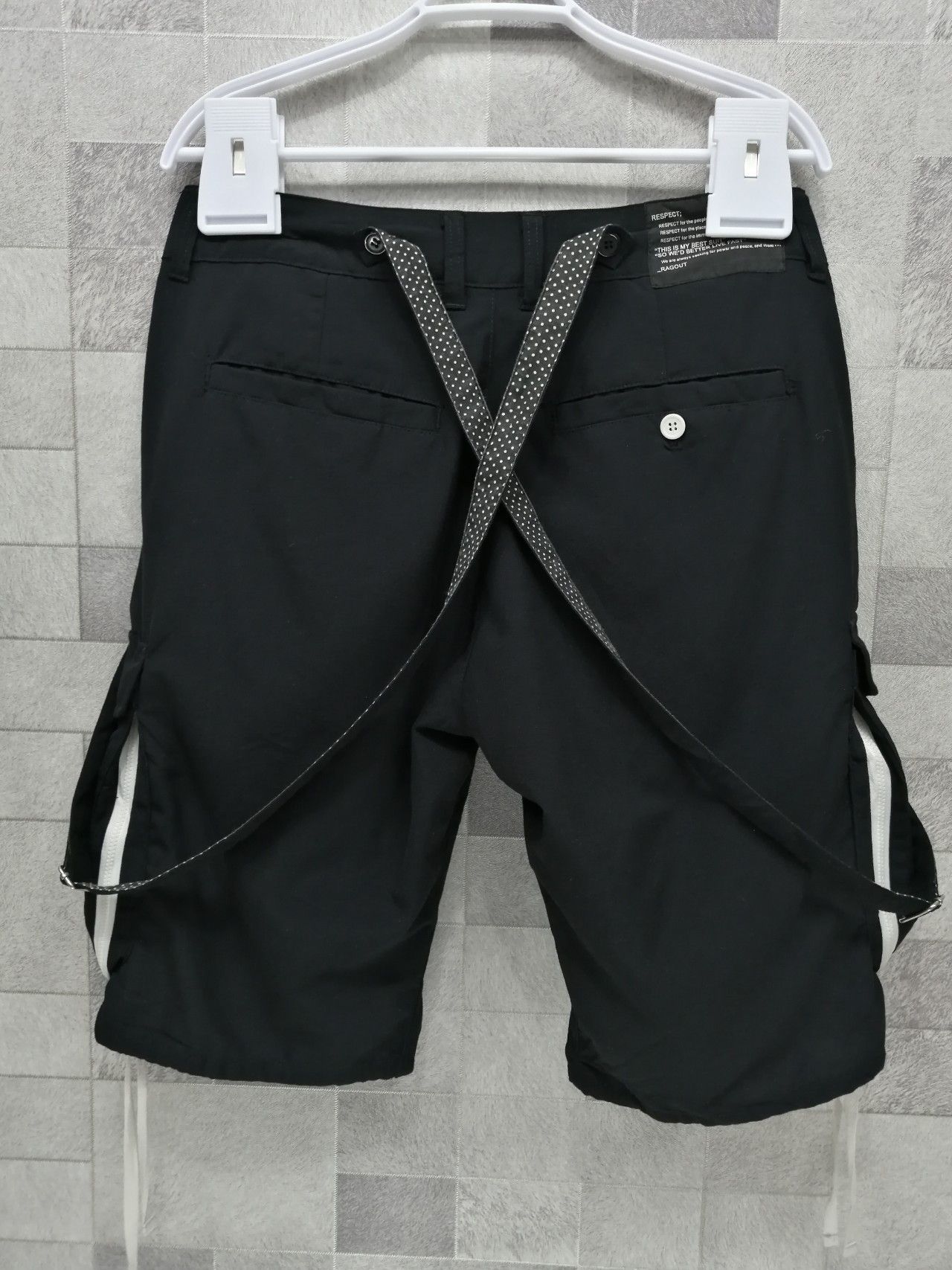 Japanese Brand Rare Ragout Gothic Bondage Cargo Shorts Rick Owens Style Size US 32 / EU 48 - 3 Thumbnail