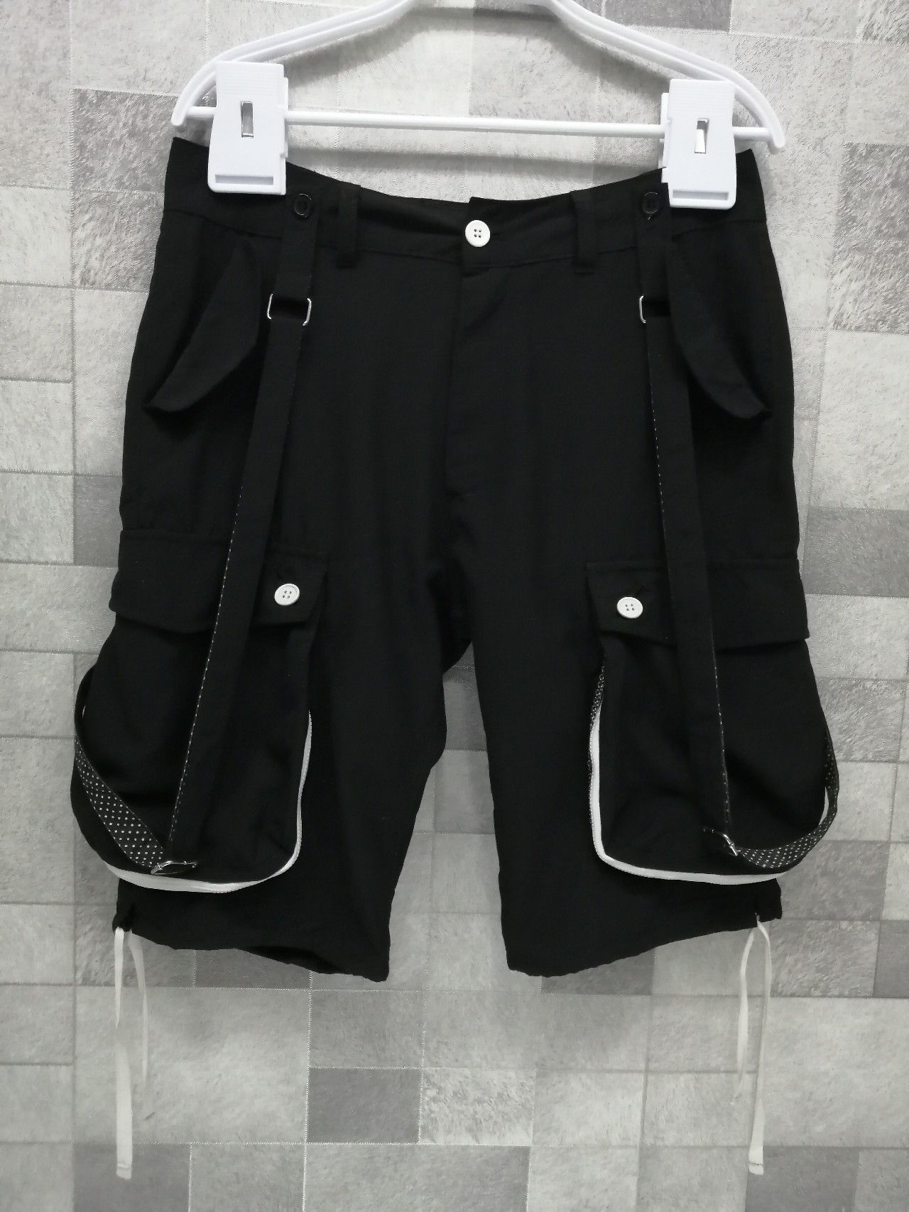 Japanese Brand Rare Ragout Gothic Bondage Cargo Shorts Rick Owens Style Size US 32 / EU 48 - 1 Thumbnail