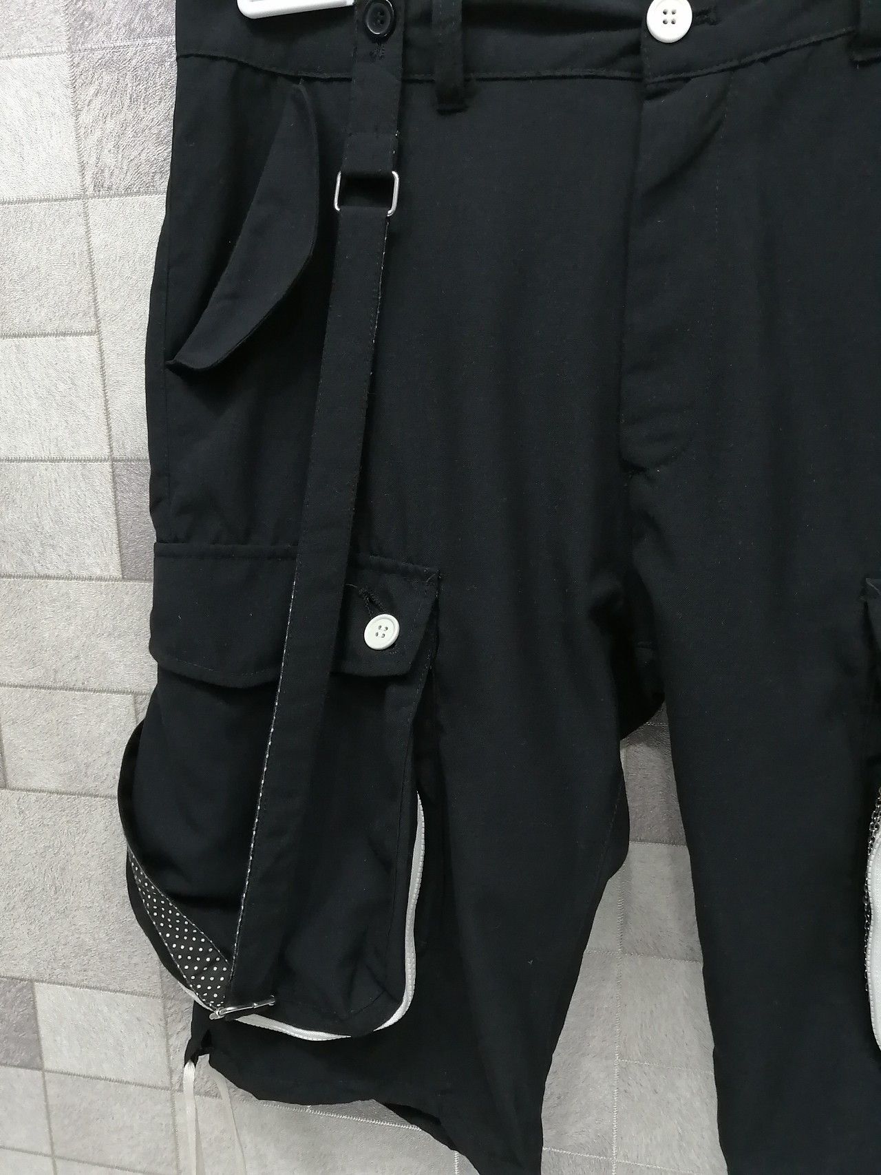 Japanese Brand Rare Ragout Gothic Bondage Cargo Shorts Rick Owens Style Size US 32 / EU 48 - 4 Thumbnail