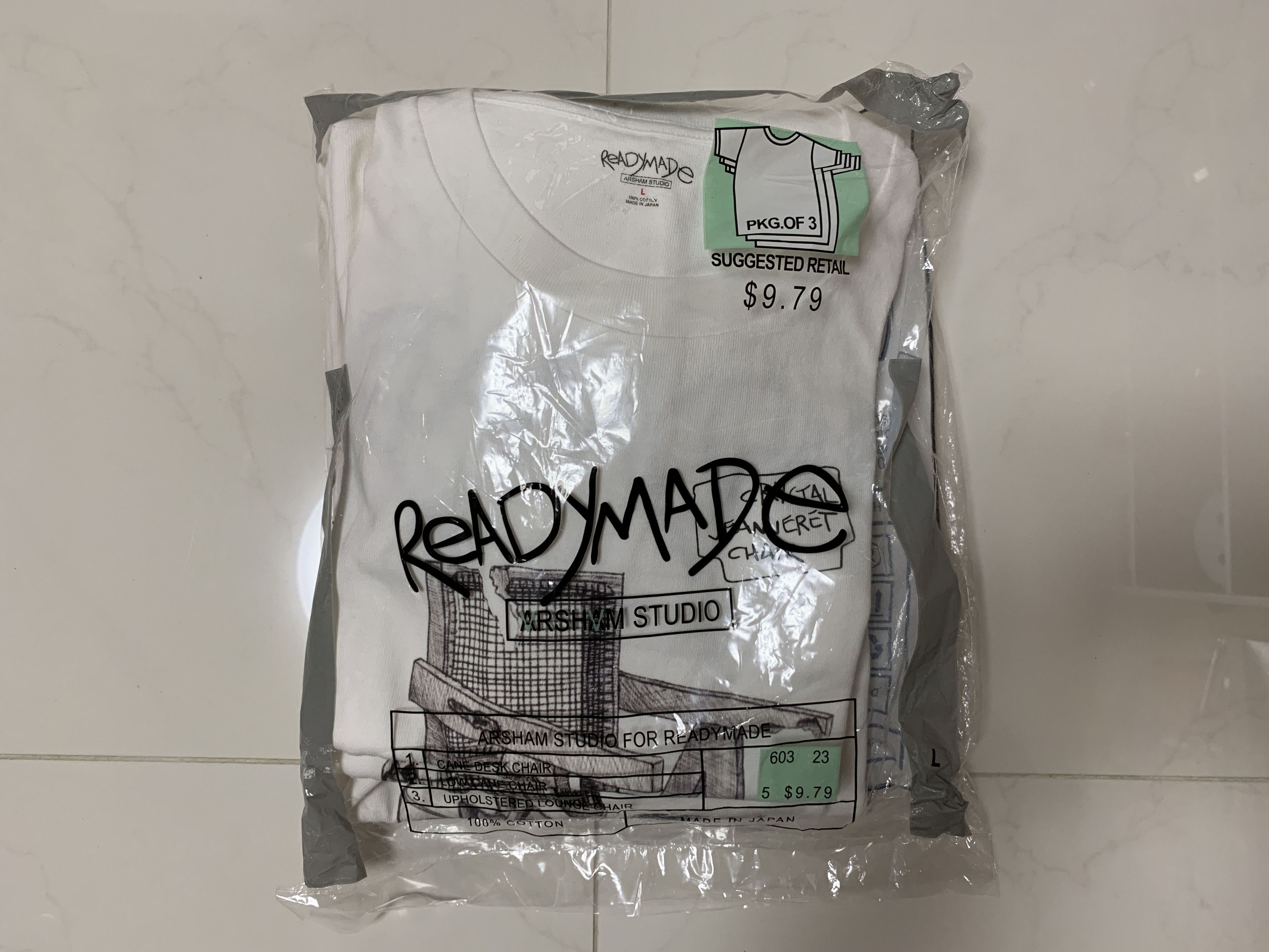 Daniel Arsham × READYMADE Daniel Arsham X Readymade 3 in 1 T-shirt pack Size US L / EU 52-54 / 3 - 3 Thumbnail