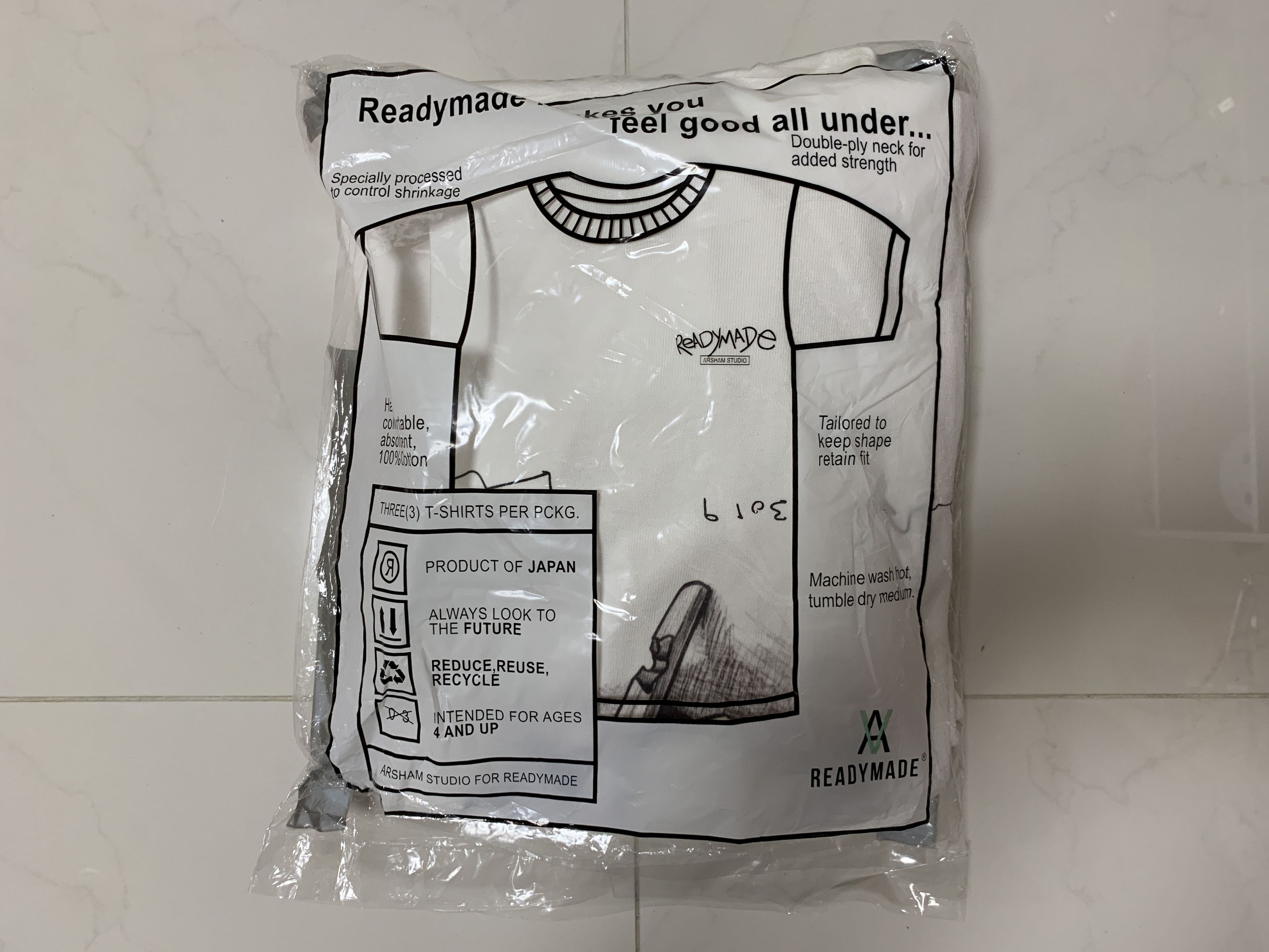 Daniel Arsham × READYMADE Daniel Arsham X Readymade 3 in 1 T-shirt pack Size US L / EU 52-54 / 3 - 4 Thumbnail