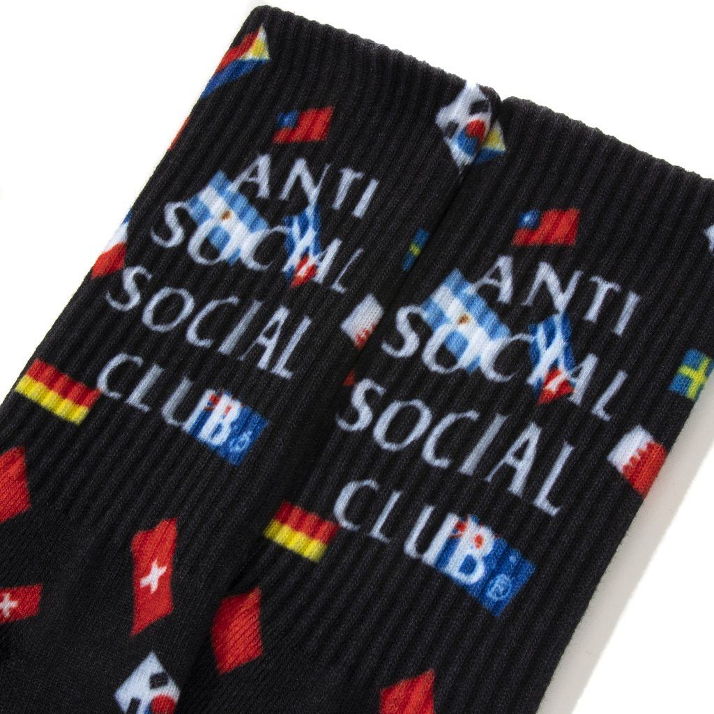 Anti Social Social Club DS SS21 White ASSC Flags Business Black Socks BAPE KITH FOG Size ONE SIZE - 5 Thumbnail