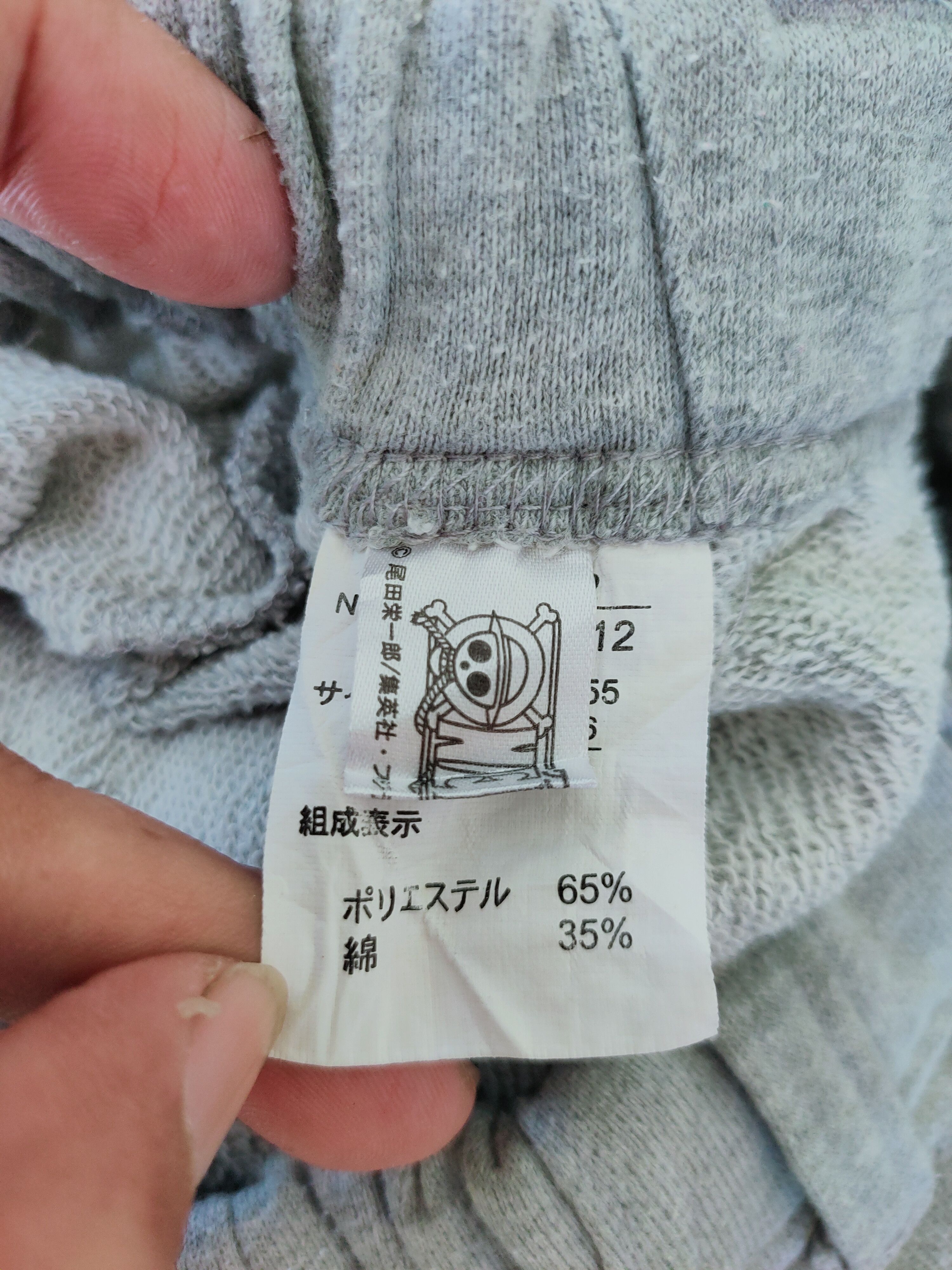 Anime ONE PIECE anime fleece short pants Size US 31 - 3 Thumbnail