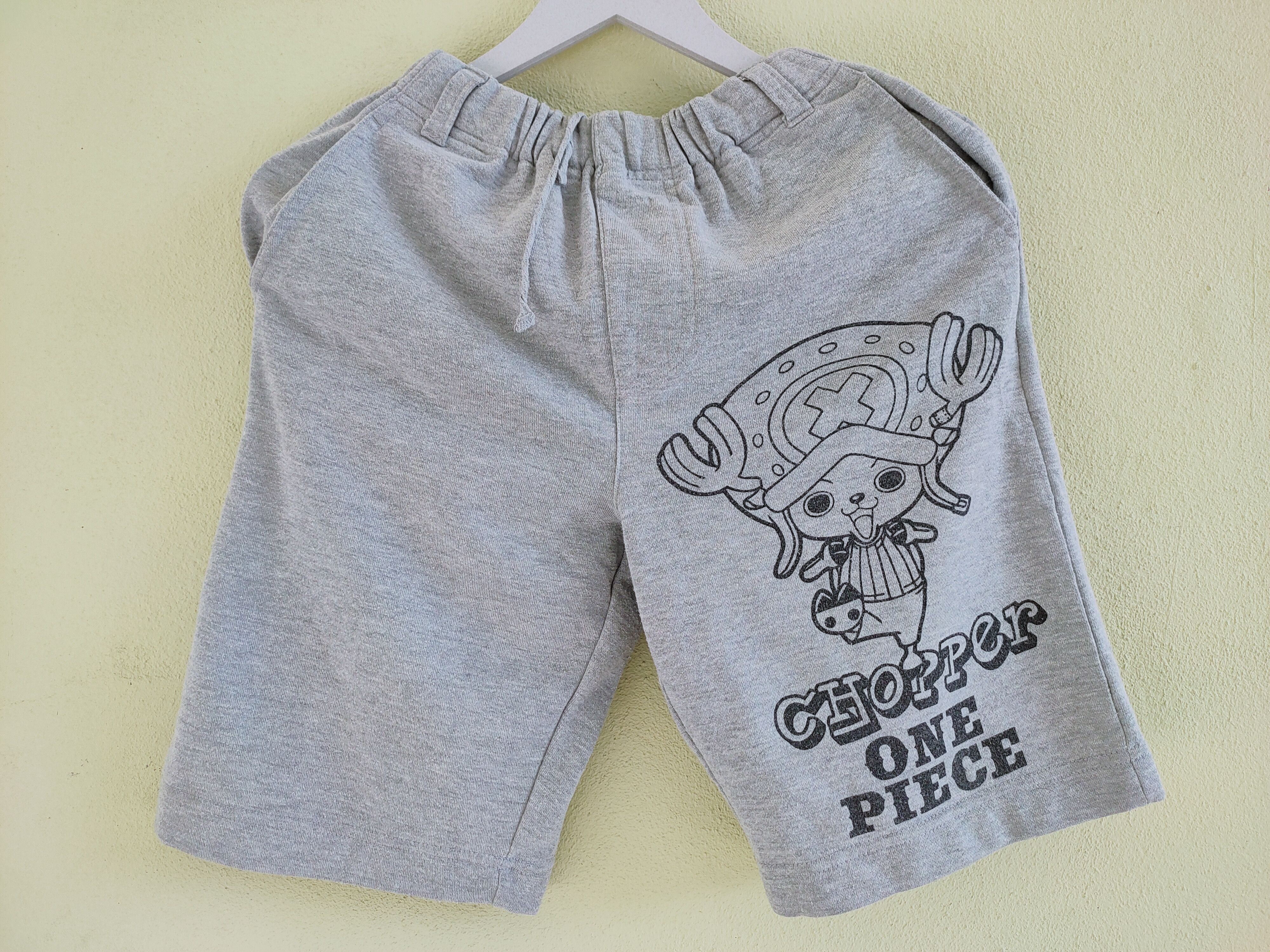 Anime ONE PIECE anime fleece short pants Size US 31 - 1 Thumbnail