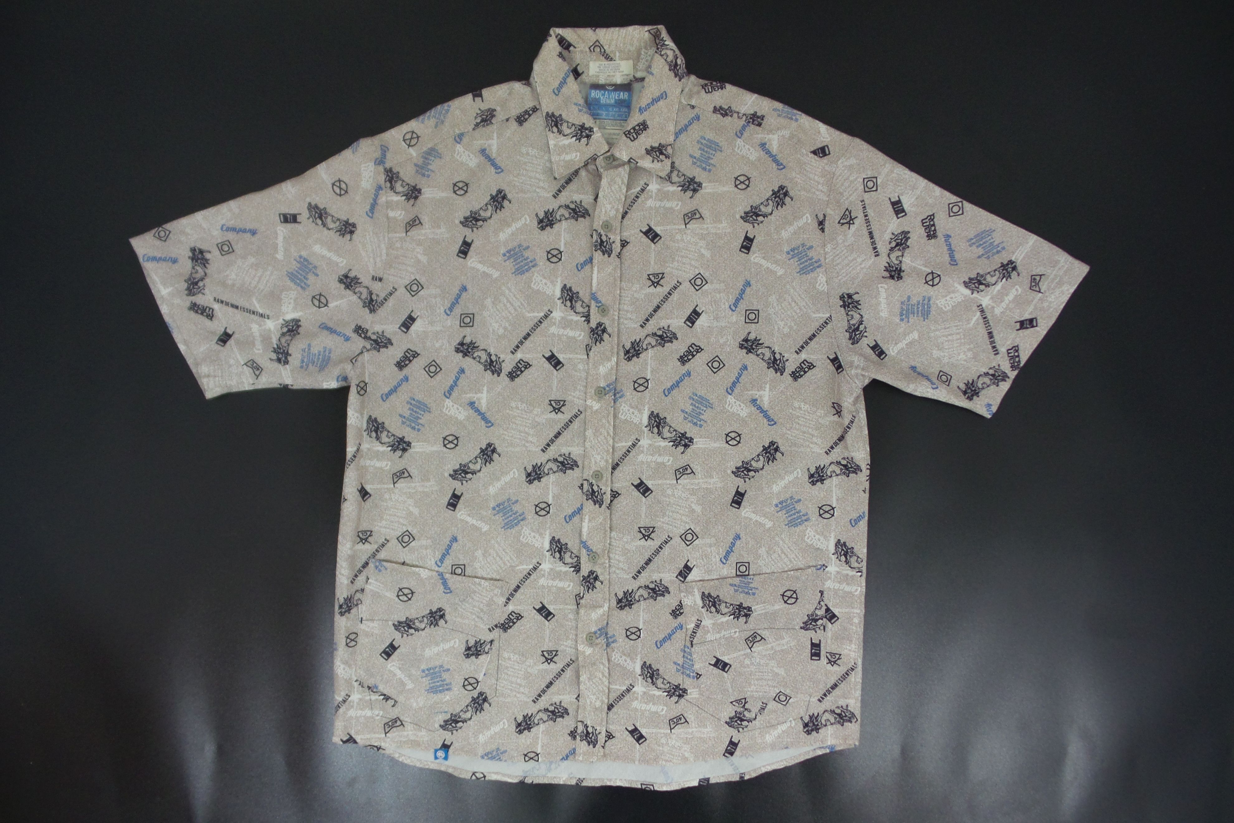 Jay-Z × Rocawear Rocawear Full Print Button Up Shirts Size US M / EU 48-50 / 2 - 1 Thumbnail