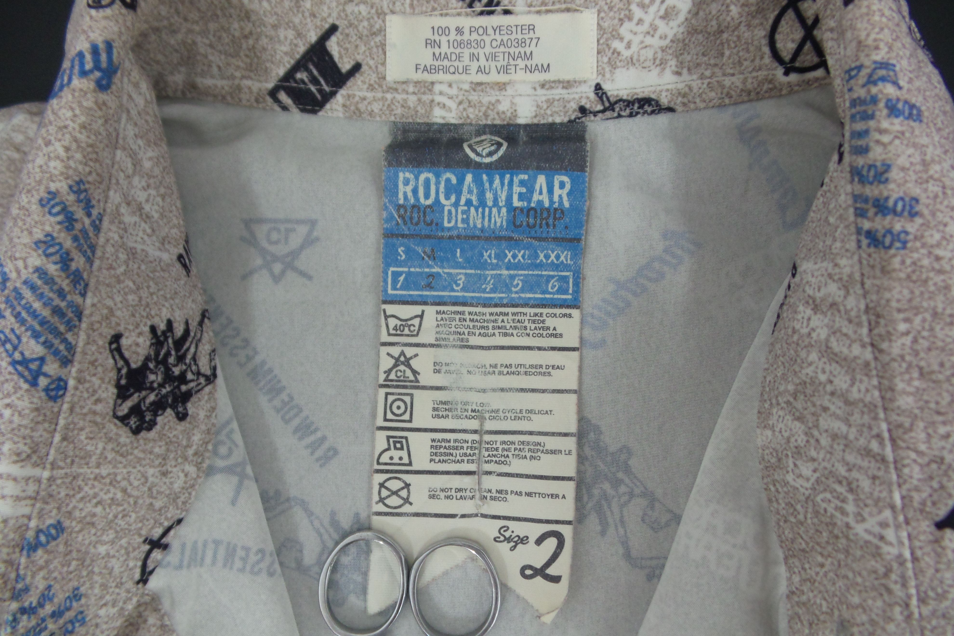 Jay-Z × Rocawear Rocawear Full Print Button Up Shirts Size US M / EU 48-50 / 2 - 3 Thumbnail