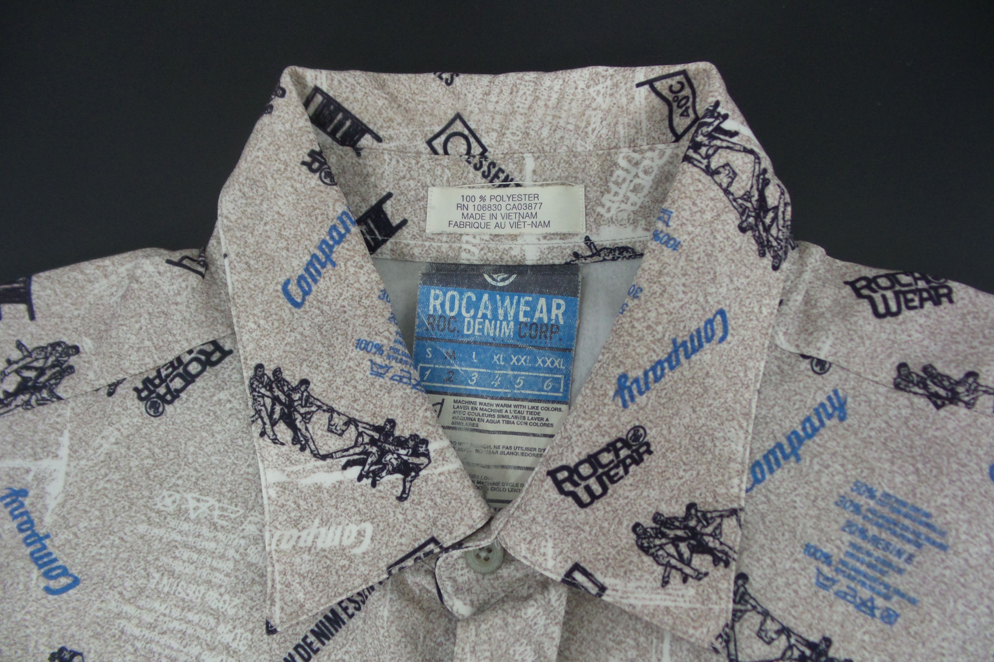 Jay-Z × Rocawear Rocawear Full Print Button Up Shirts Size US M / EU 48-50 / 2 - 2 Thumbnail