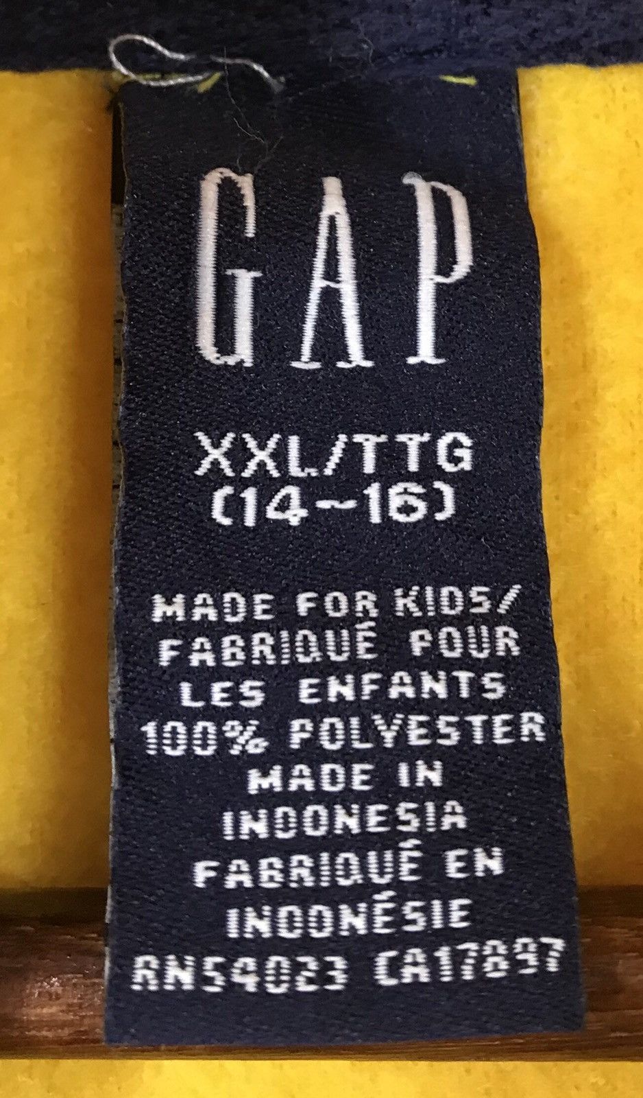 Gap × Vintage Vintage Gap Fleece Hoodie Sweatshirt. Size US XXL / EU 58 / 5 - 7 Thumbnail