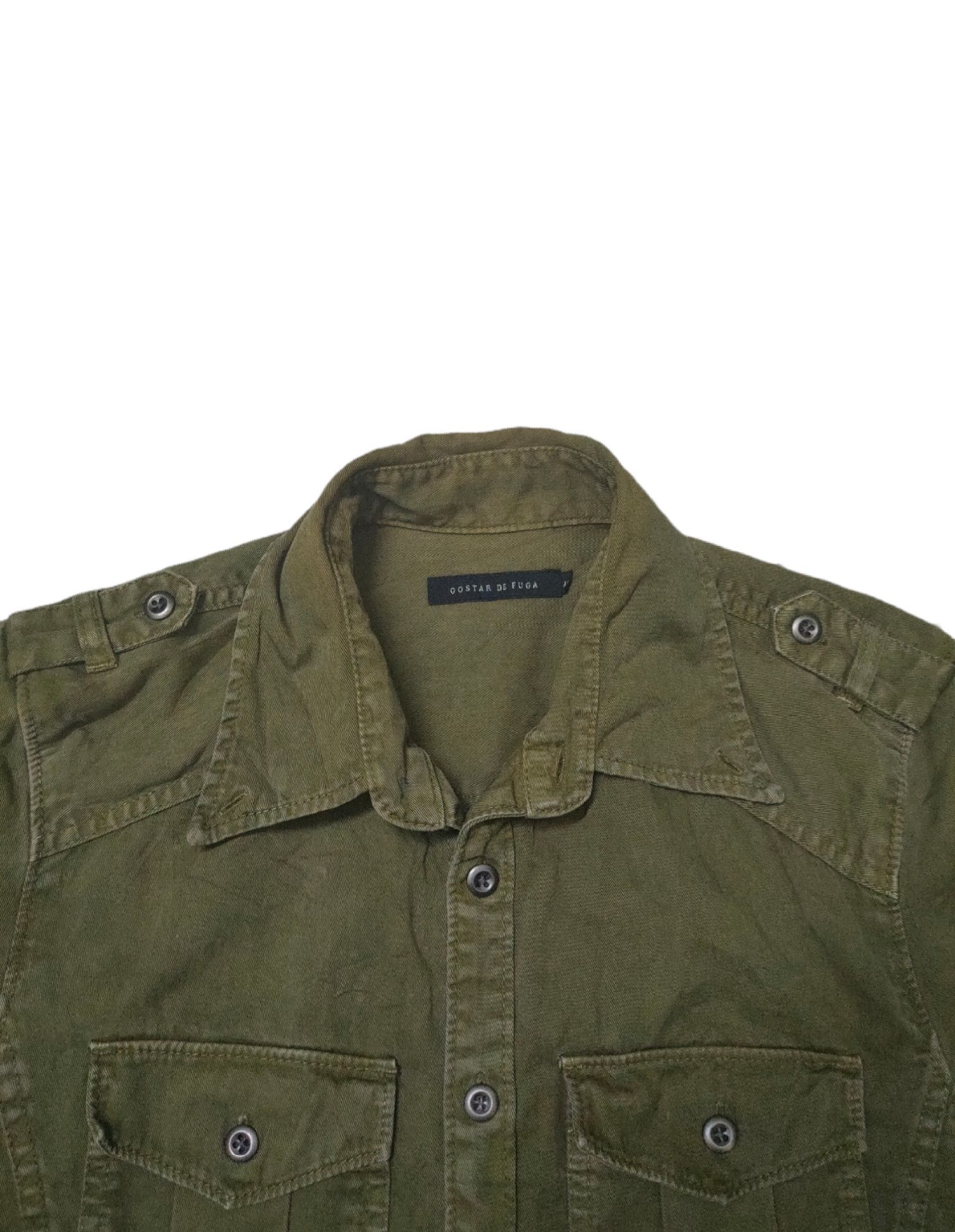 GOSTAR DE FUGA Gostar de Fuga Button up Military style Tee Size US S / EU 44-46 / 1 - 5 Thumbnail
