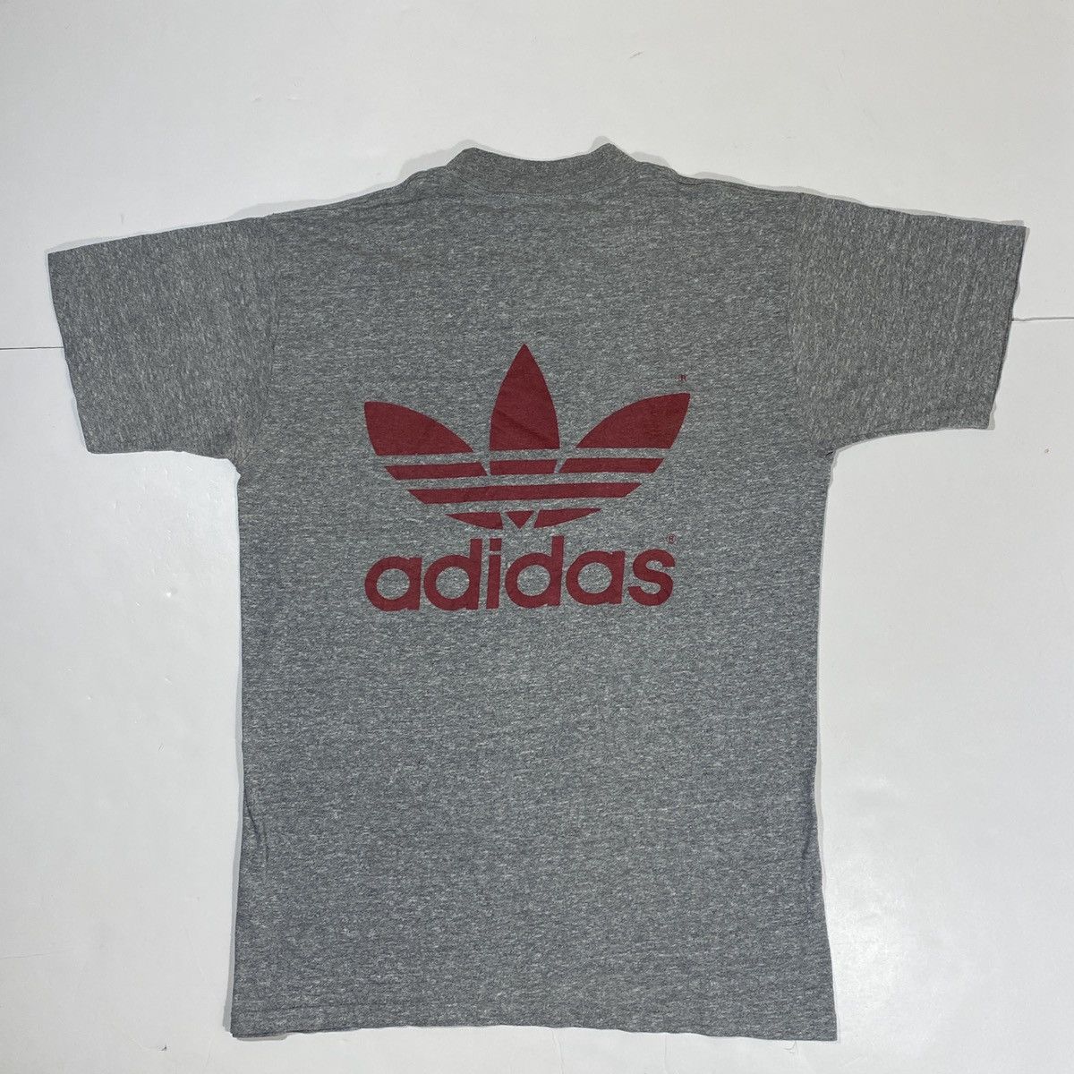 Adidas × Vintage 80’s Adidas Trefoil Tee Size US M / EU 48-50 / 2 - 2 Thumbnail