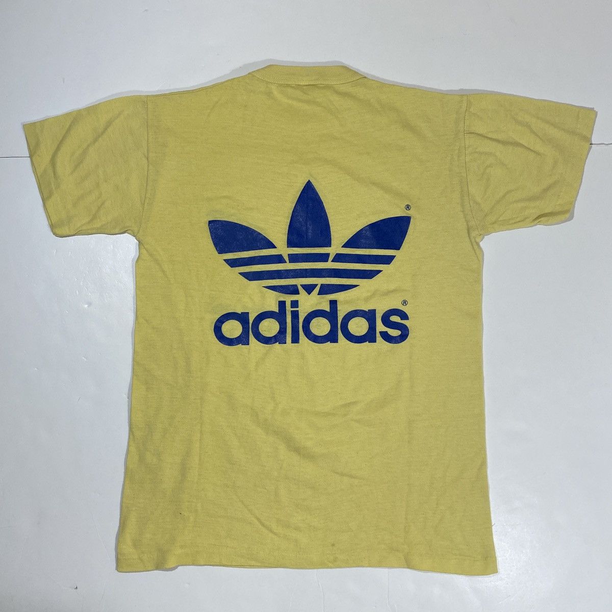 Adidas × Vintage 80’s Adidas Trefoil Tee Size US S / EU 44-46 / 1 - 2 Thumbnail