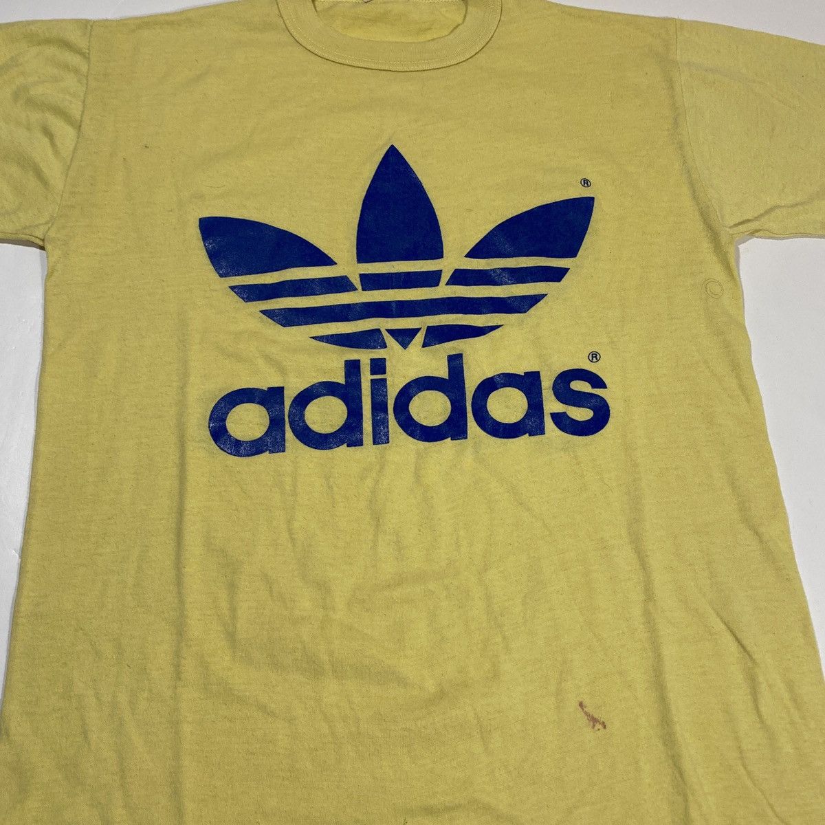Adidas × Vintage 80’s Adidas Trefoil Tee Size US S / EU 44-46 / 1 - 4 Thumbnail