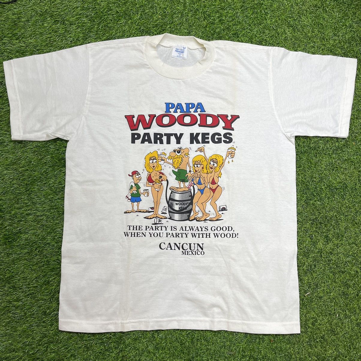 90s Party Porn - Vintage VINTAGE 90s PARTY WOODY KEGS BEER PORN TEES | Grailed