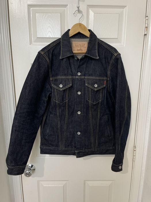 Iron Heart 21oz Selvedge Denim Modified Type III Jacket - Indigo | Grailed