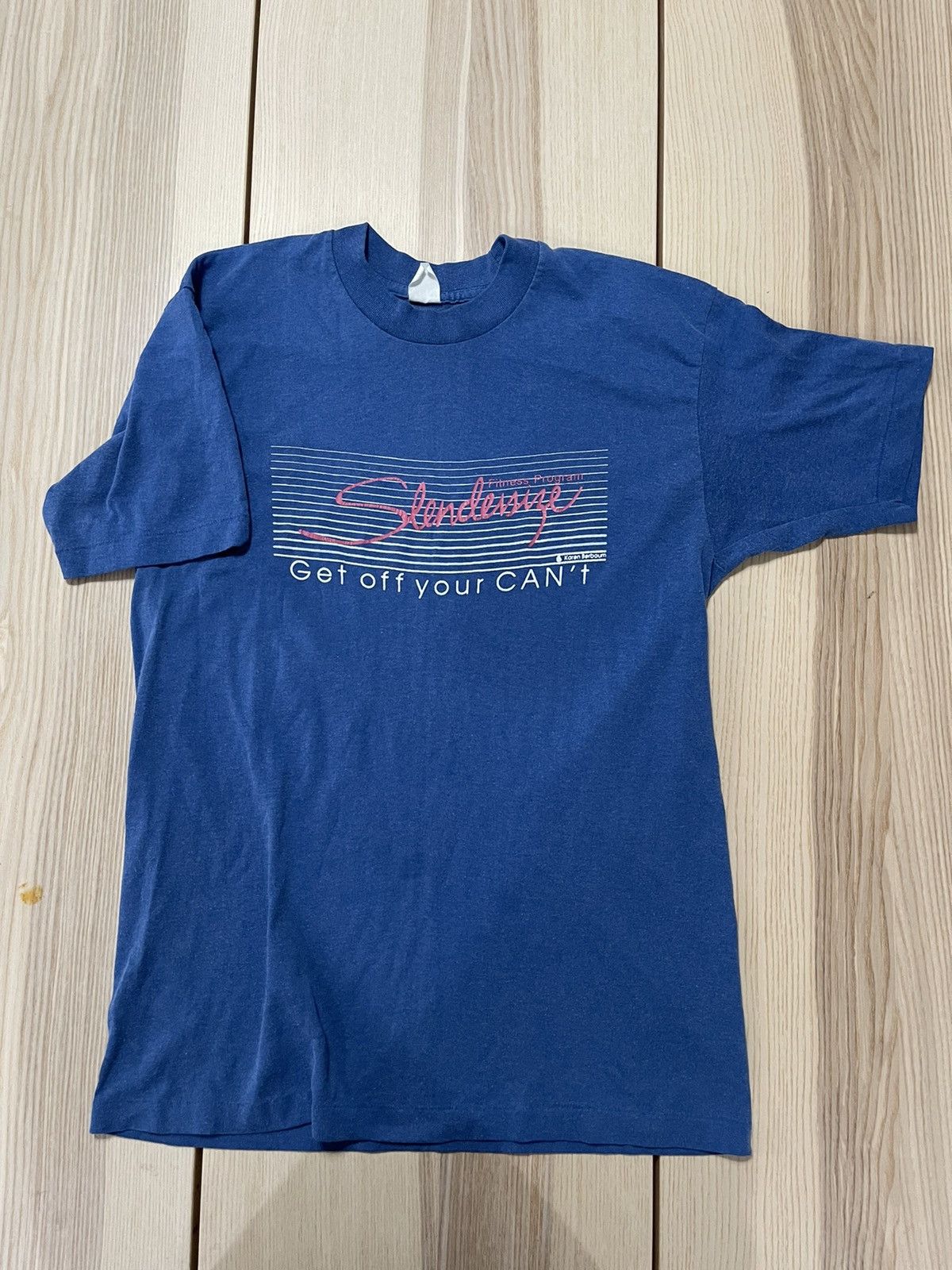 Vintage Vintage Slenderize Get Off Your Can’t Exercise Shirt | Grailed