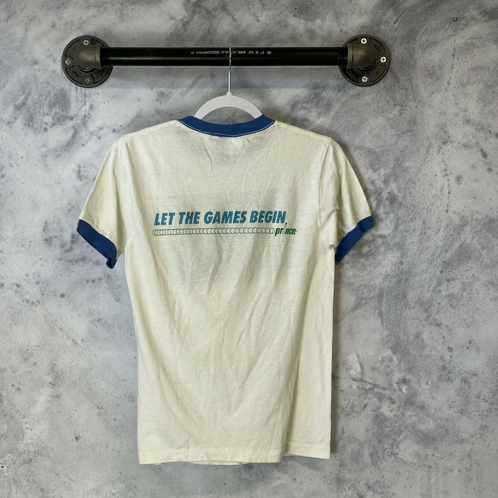 Prince × Vintage Vintage 80s Prince Spell Out Ringer Shirt M Size US S / EU 44-46 / 1 - 2 Thumbnail