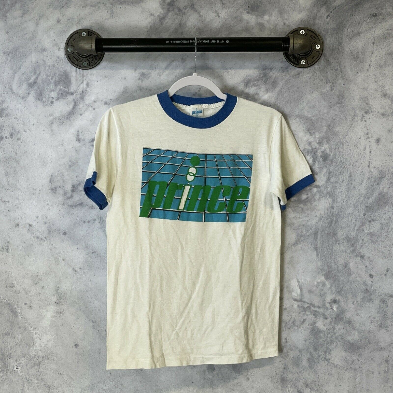 Vintage 80s Prince Spell Out Ringer Shirt M