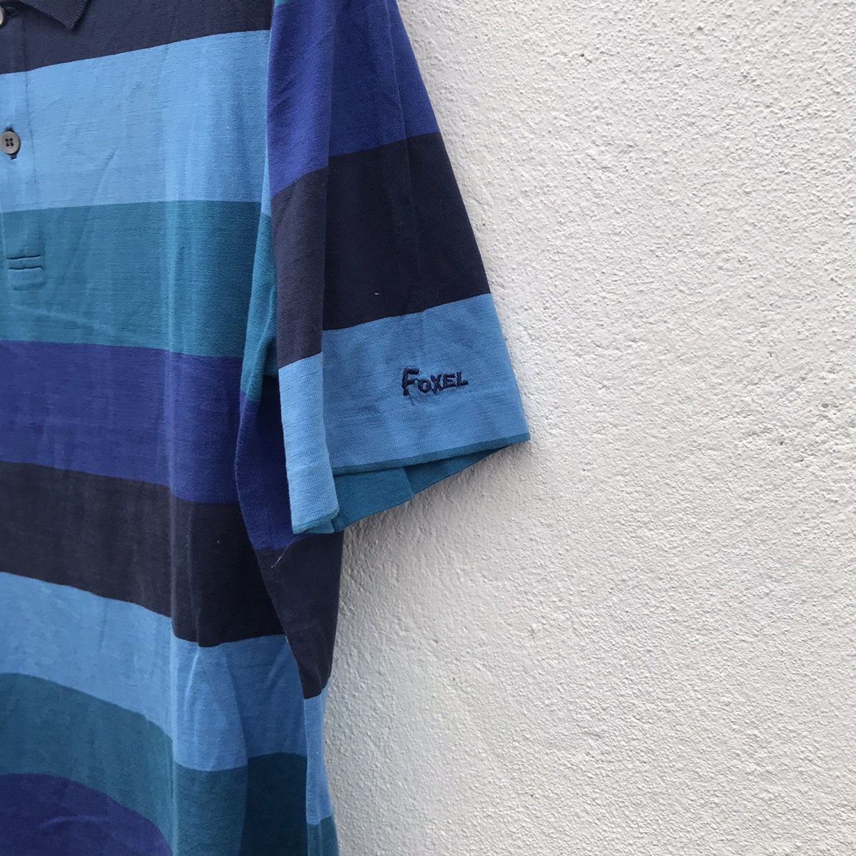 Designer × Vintage Vintage Foxel Milano Border Striped Polos Size US S / EU 44-46 / 1 - 4 Thumbnail
