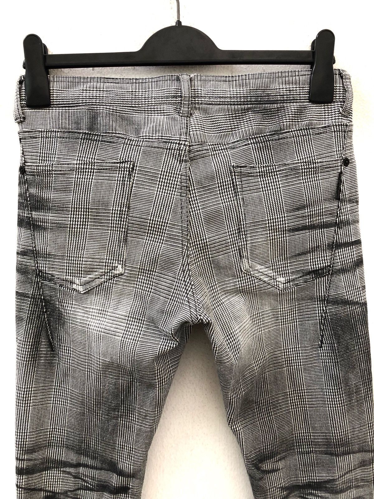 Black Barrett Neil Barrett Black Barret Japan Made Stretch Checks Skinny Size US 29 - 12 Thumbnail