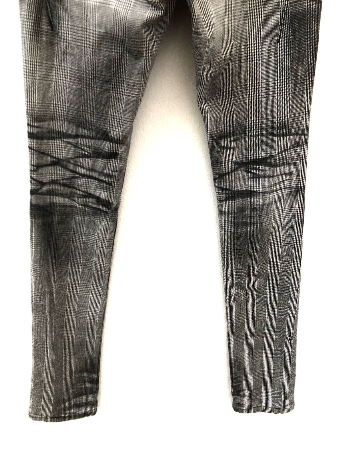 Black Barrett Neil Barrett Black Barret Japan Made Stretch Checks Skinny Size US 29 - 15 Thumbnail