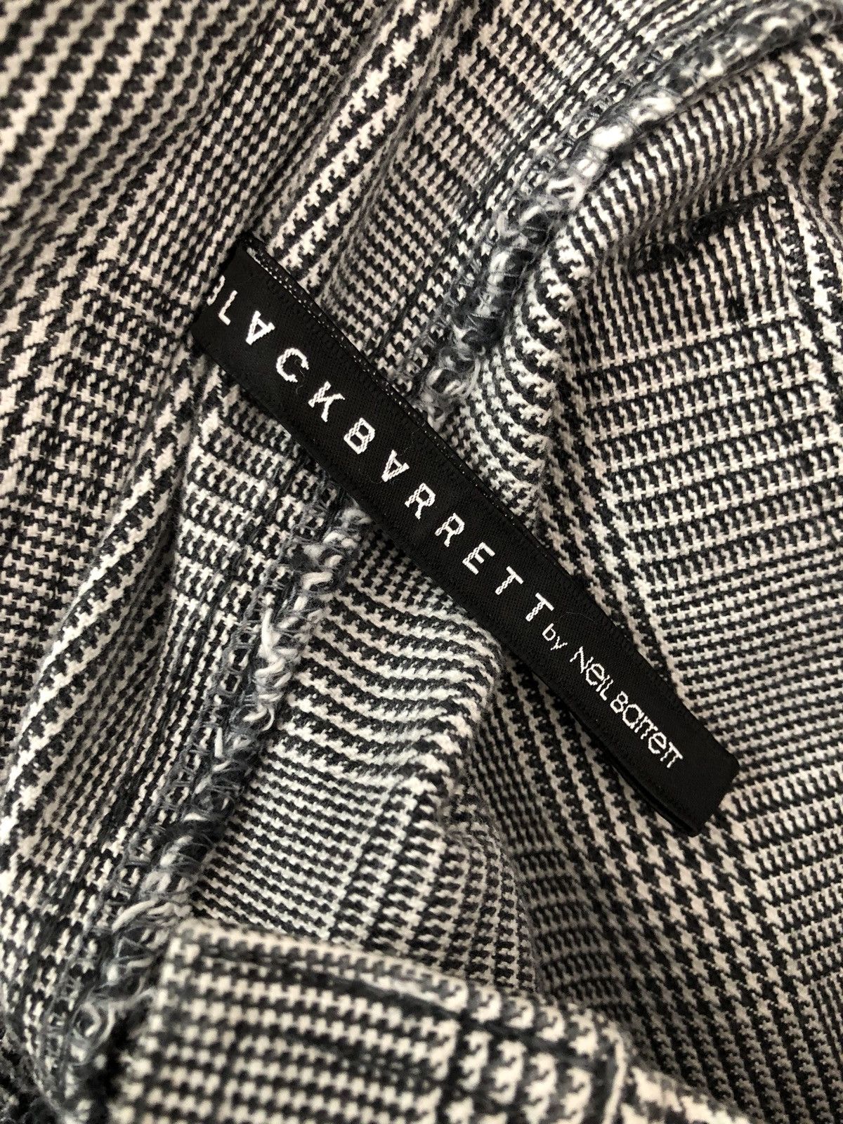Black Barrett Neil Barrett Black Barret Japan Made Stretch Checks Skinny Size US 29 - 17 Thumbnail