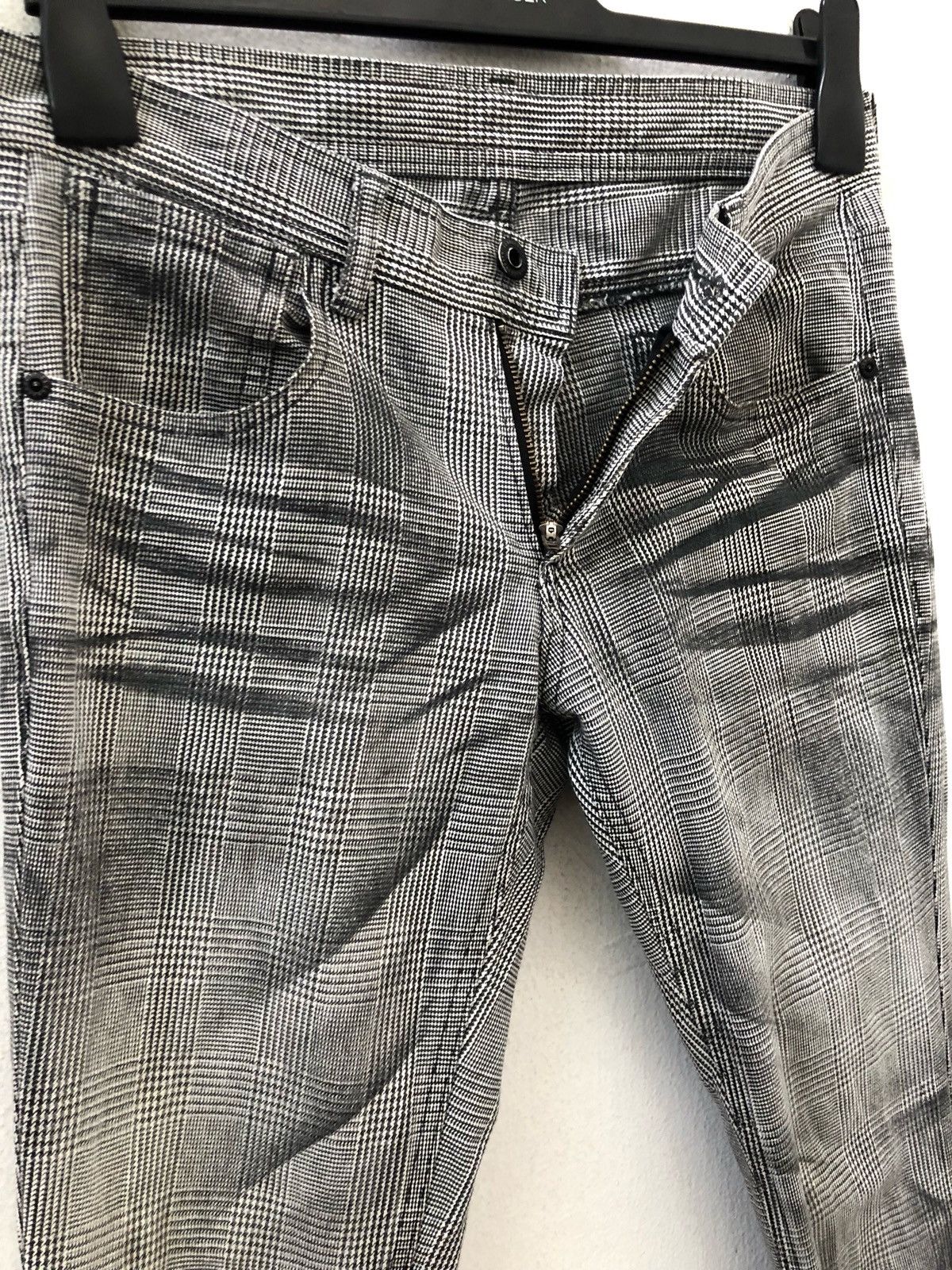 Black Barrett Neil Barrett Black Barret Japan Made Stretch Checks Skinny Size US 29 - 10 Thumbnail