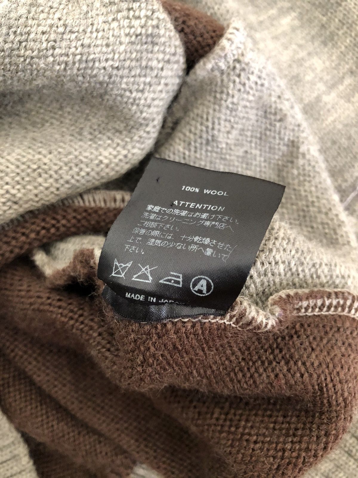 Vintage Black Rebel Japan Rebels With A Cause Two Tone Wool Cardigan Size US L / EU 52-54 / 3 - 18 Thumbnail