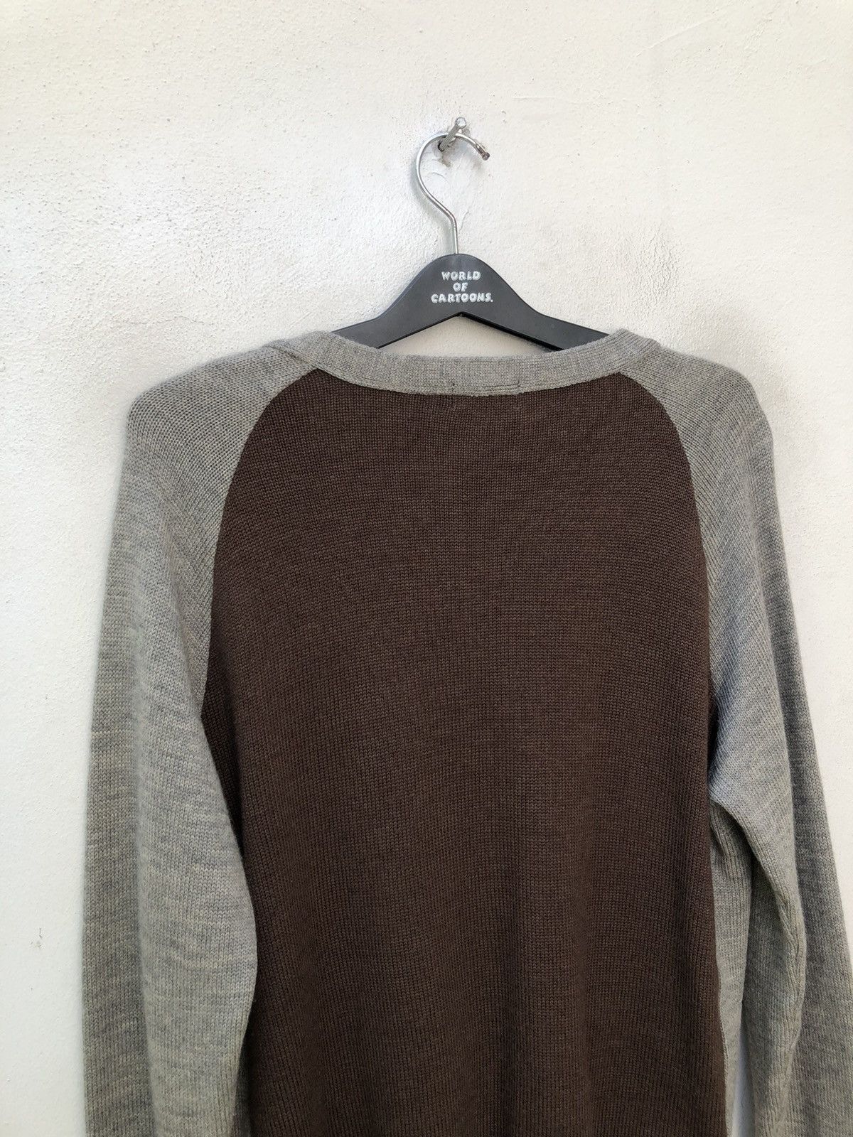 Vintage Black Rebel Japan Rebels With A Cause Two Tone Wool Cardigan Size US L / EU 52-54 / 3 - 11 Thumbnail