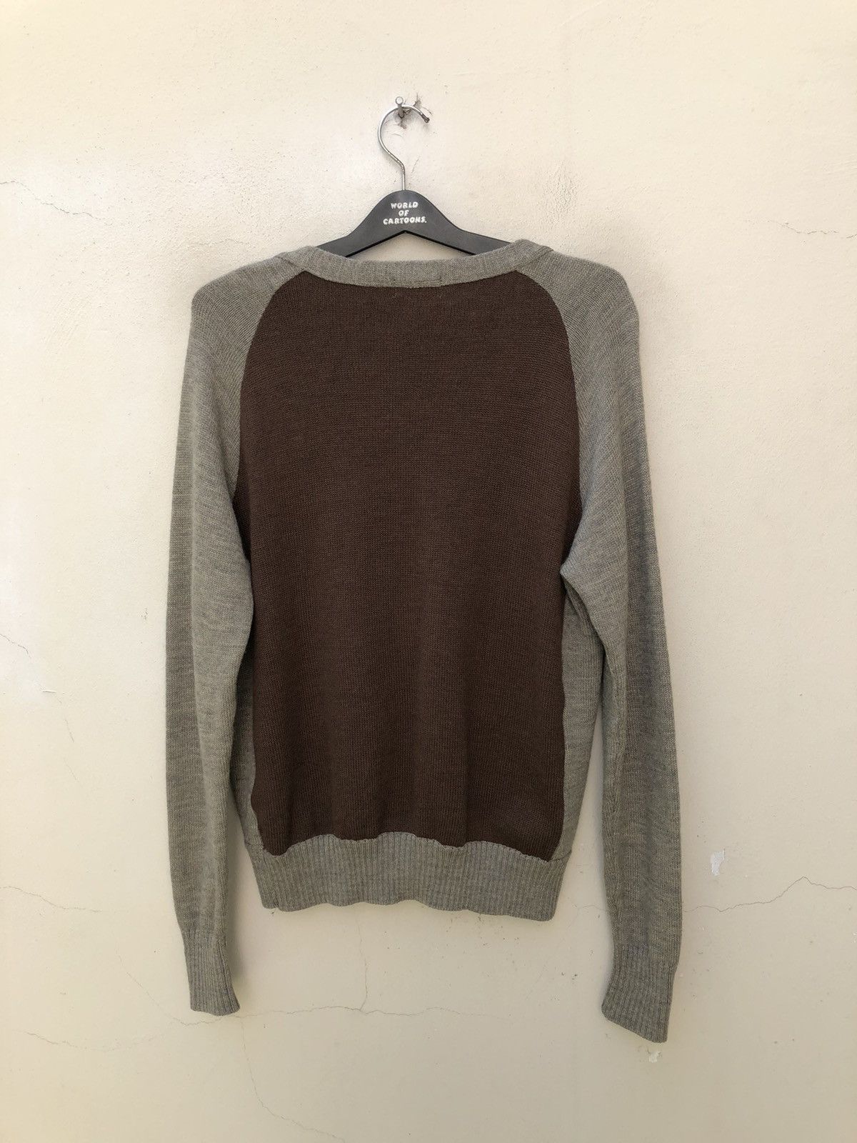 Vintage Black Rebel Japan Rebels With A Cause Two Tone Wool Cardigan Size US L / EU 52-54 / 3 - 10 Thumbnail