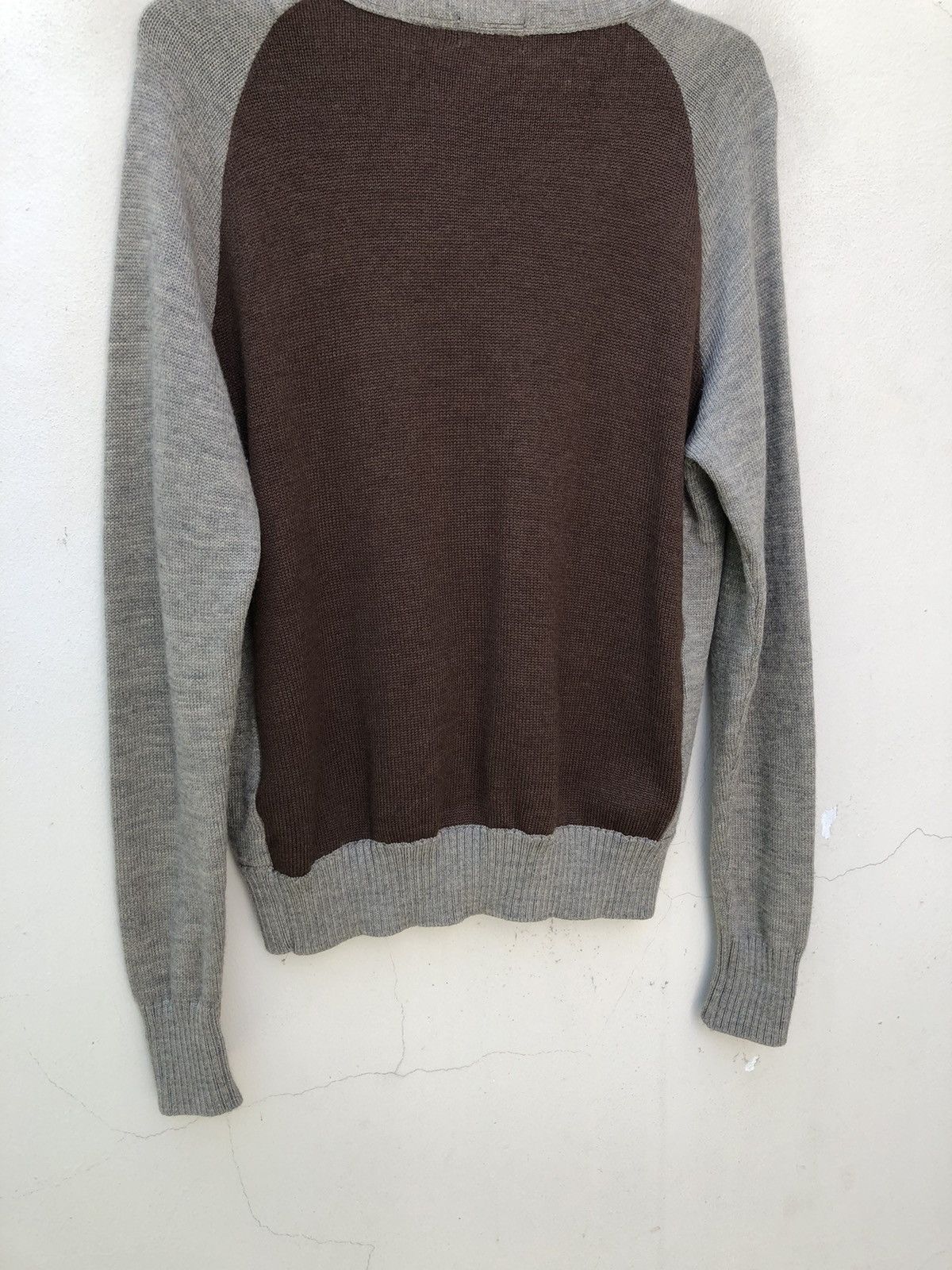 Vintage Black Rebel Japan Rebels With A Cause Two Tone Wool Cardigan Size US L / EU 52-54 / 3 - 12 Thumbnail