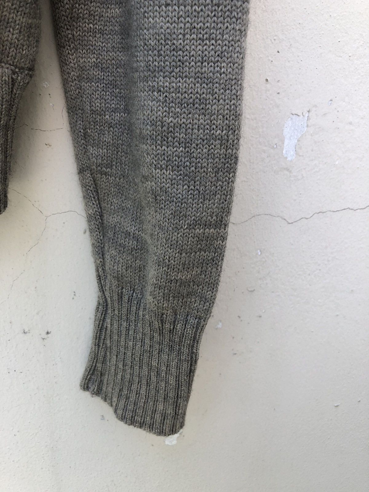 Vintage Black Rebel Japan Rebels With A Cause Two Tone Wool Cardigan Size US L / EU 52-54 / 3 - 6 Thumbnail