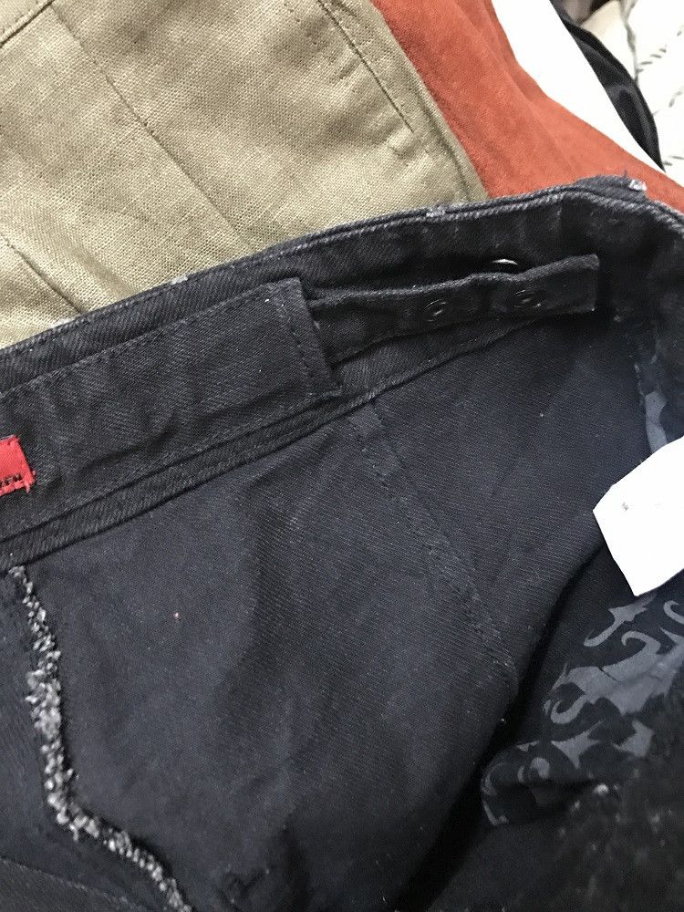 Vintage LUZ Life Under Zen Japan Stripe Distress Denim Jeans Size US 31 - 18 Thumbnail