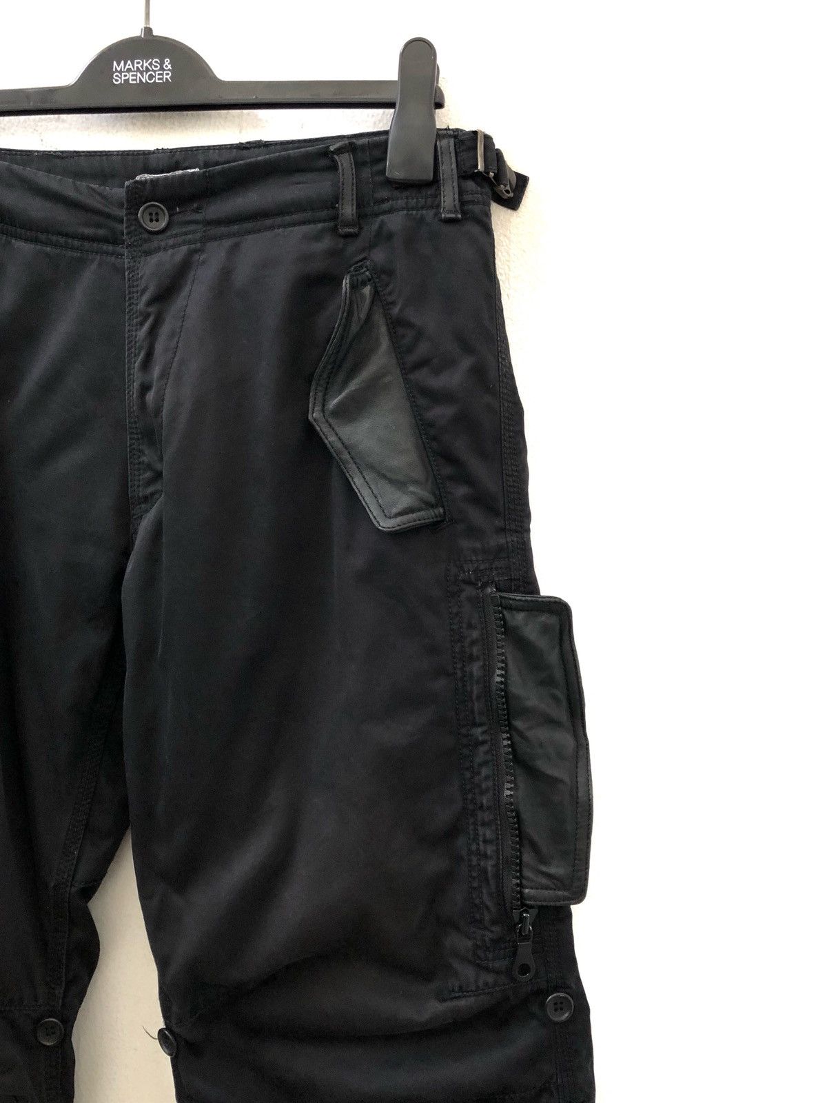 Vintage LIDAH Japan Drawstring Black Parachute Trouser Pant Size US 31 - 3 Thumbnail