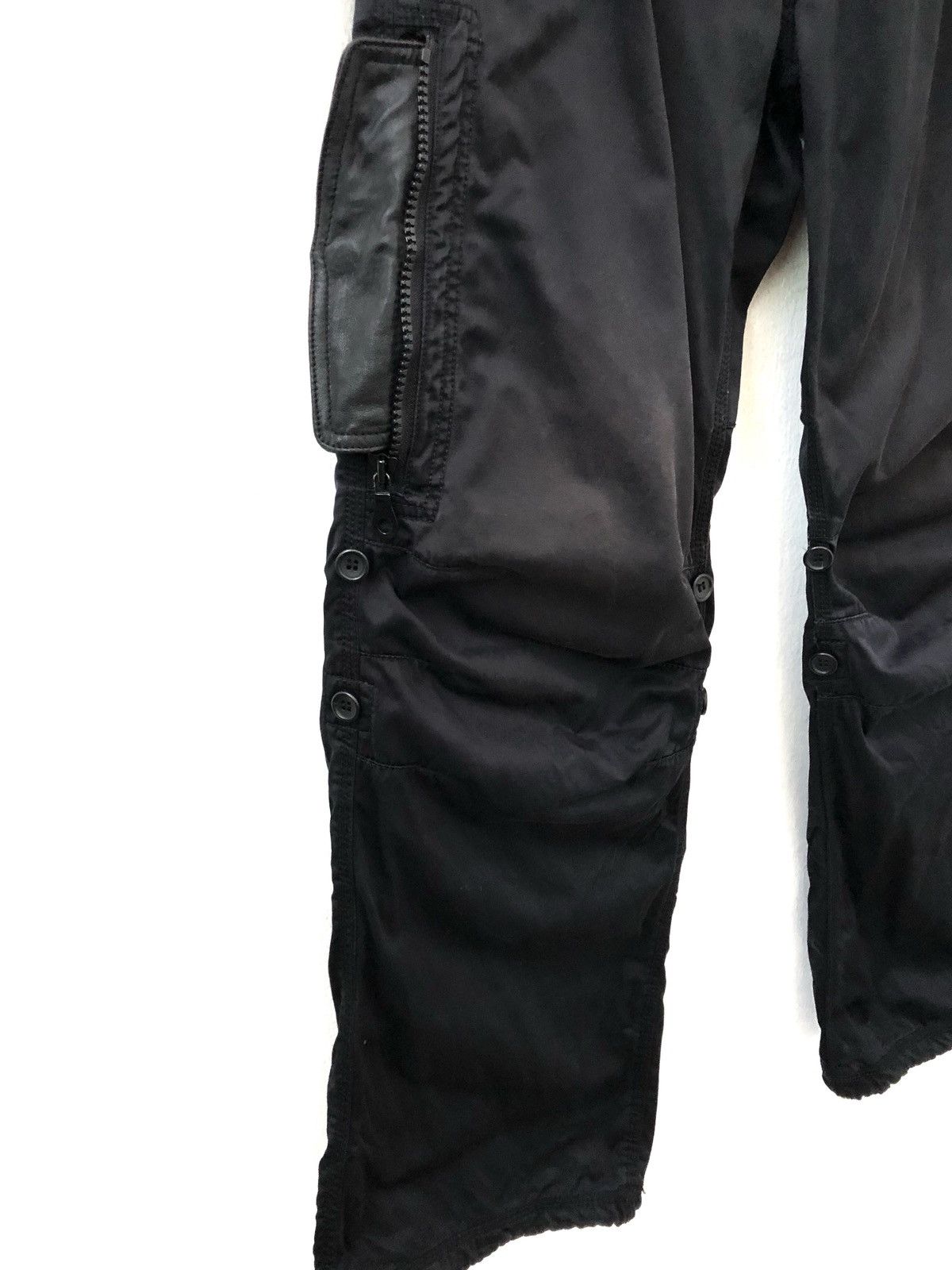 Vintage LIDAH Japan Drawstring Black Parachute Trouser Pant Size US 31 - 5 Thumbnail