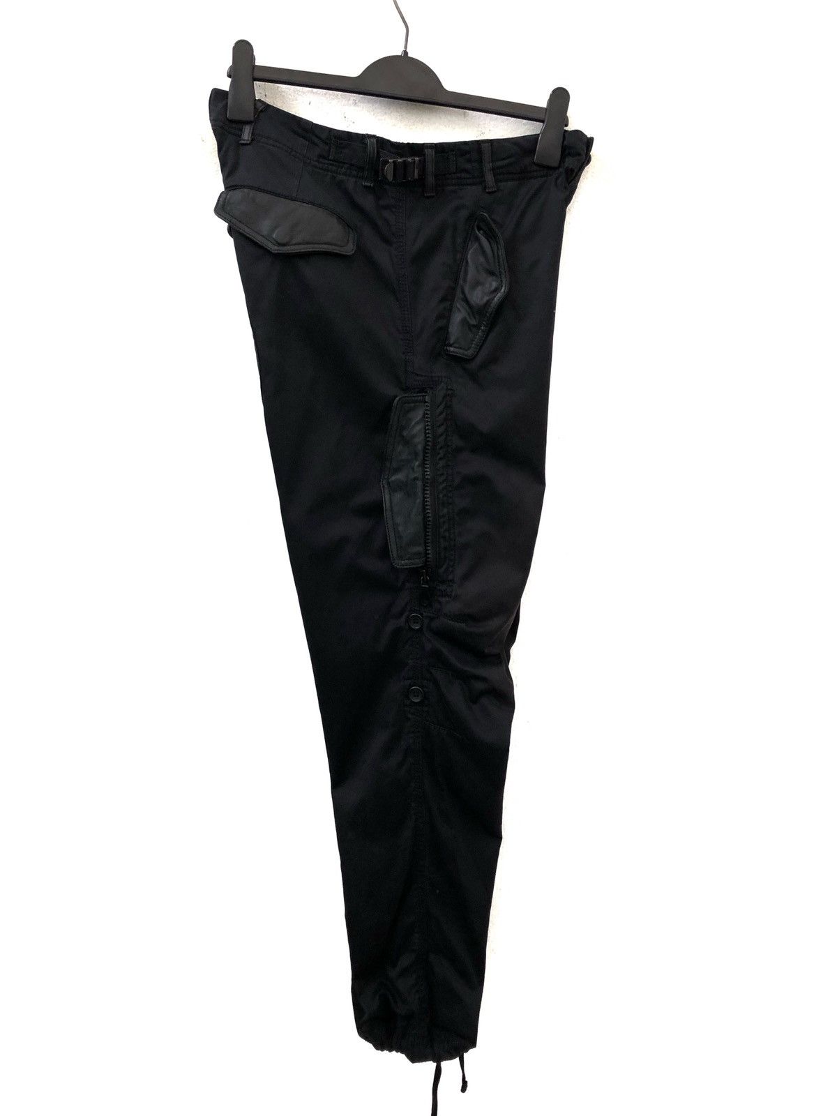 Vintage LIDAH Japan Drawstring Black Parachute Trouser Pant Size US 31 - 12 Thumbnail