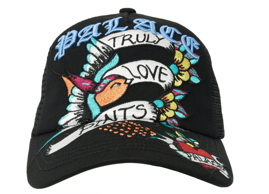 Palace Palace Mark Bode Trucker Hat Black | Grailed
