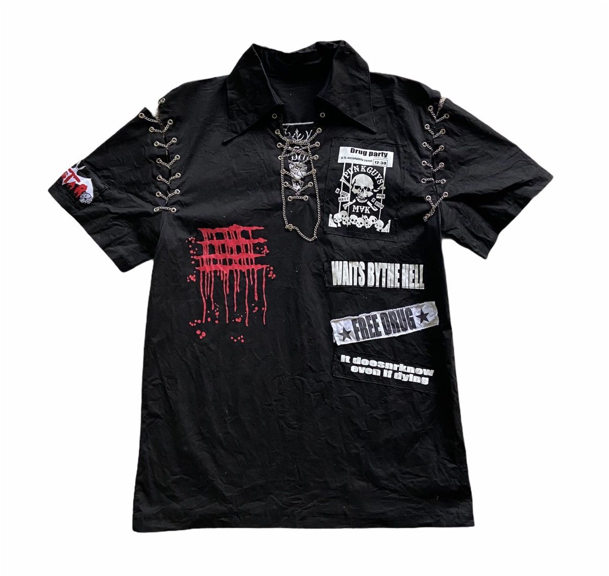Japanese Brand Gothic Punk Shirt Size US S / EU 44-46 / 1 - 1 Thumbnail