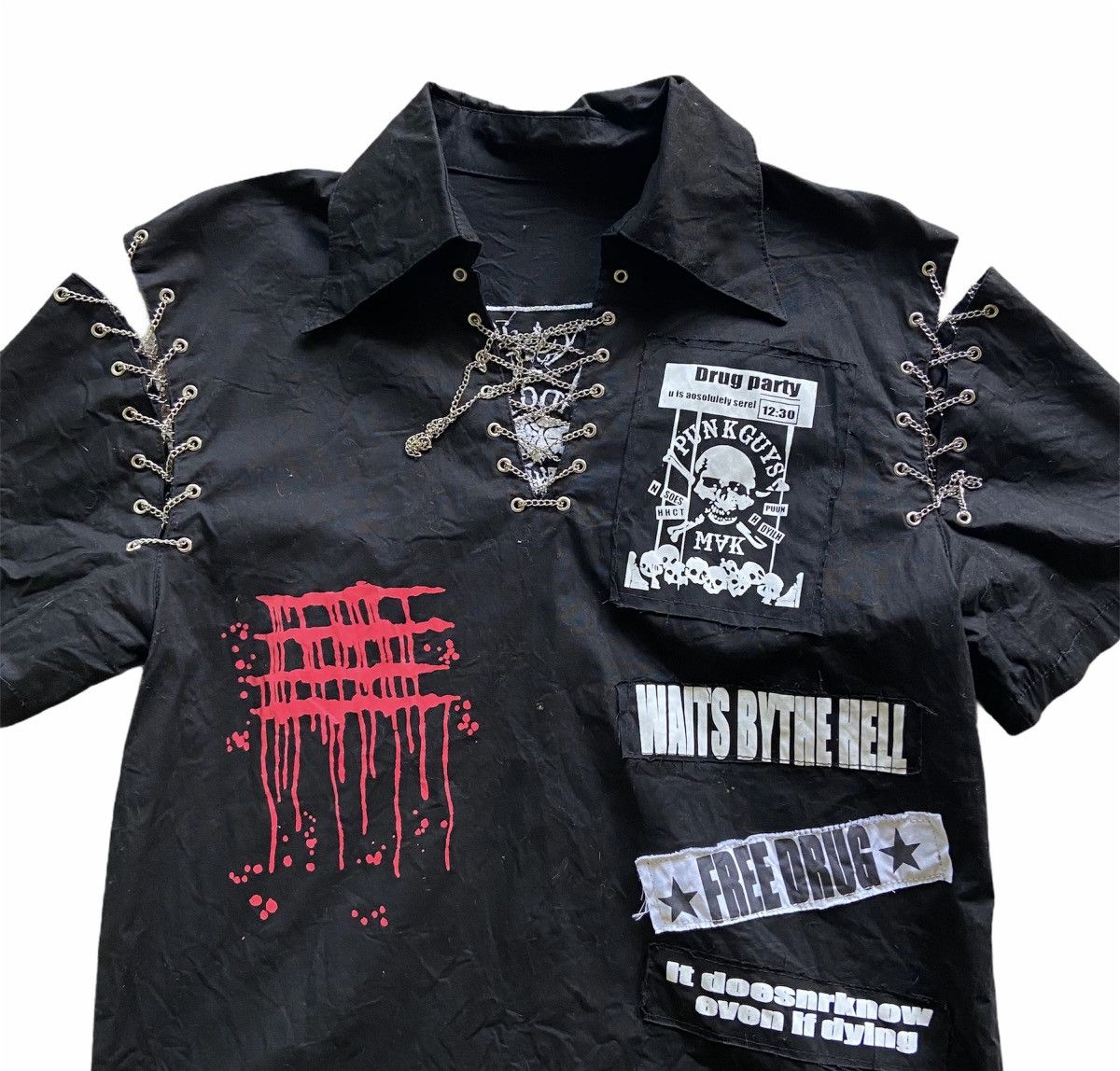 Japanese Brand Gothic Punk Shirt Size US S / EU 44-46 / 1 - 3 Thumbnail