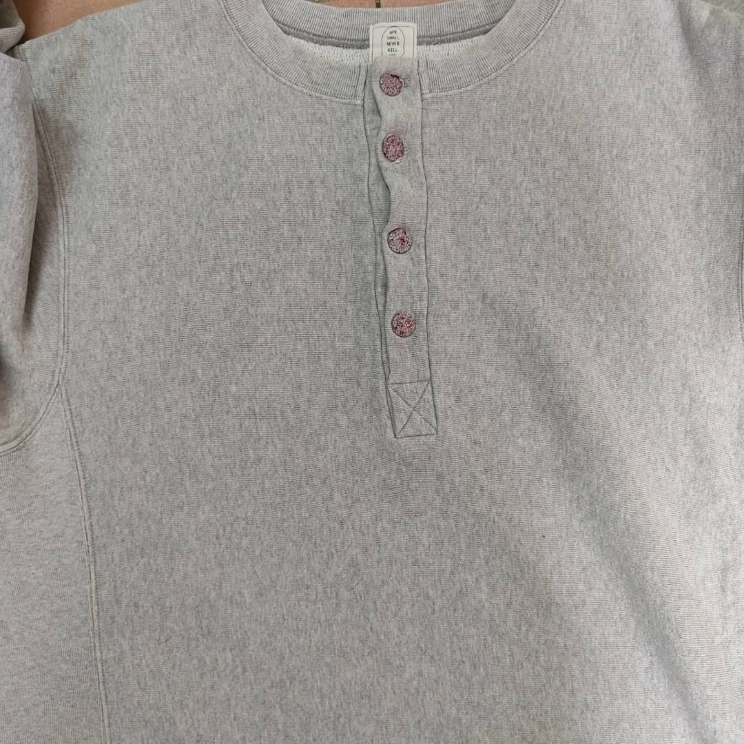 Bape Bape Plain Half-button Sweashirt Size US M / EU 48-50 / 2 - 3 Thumbnail