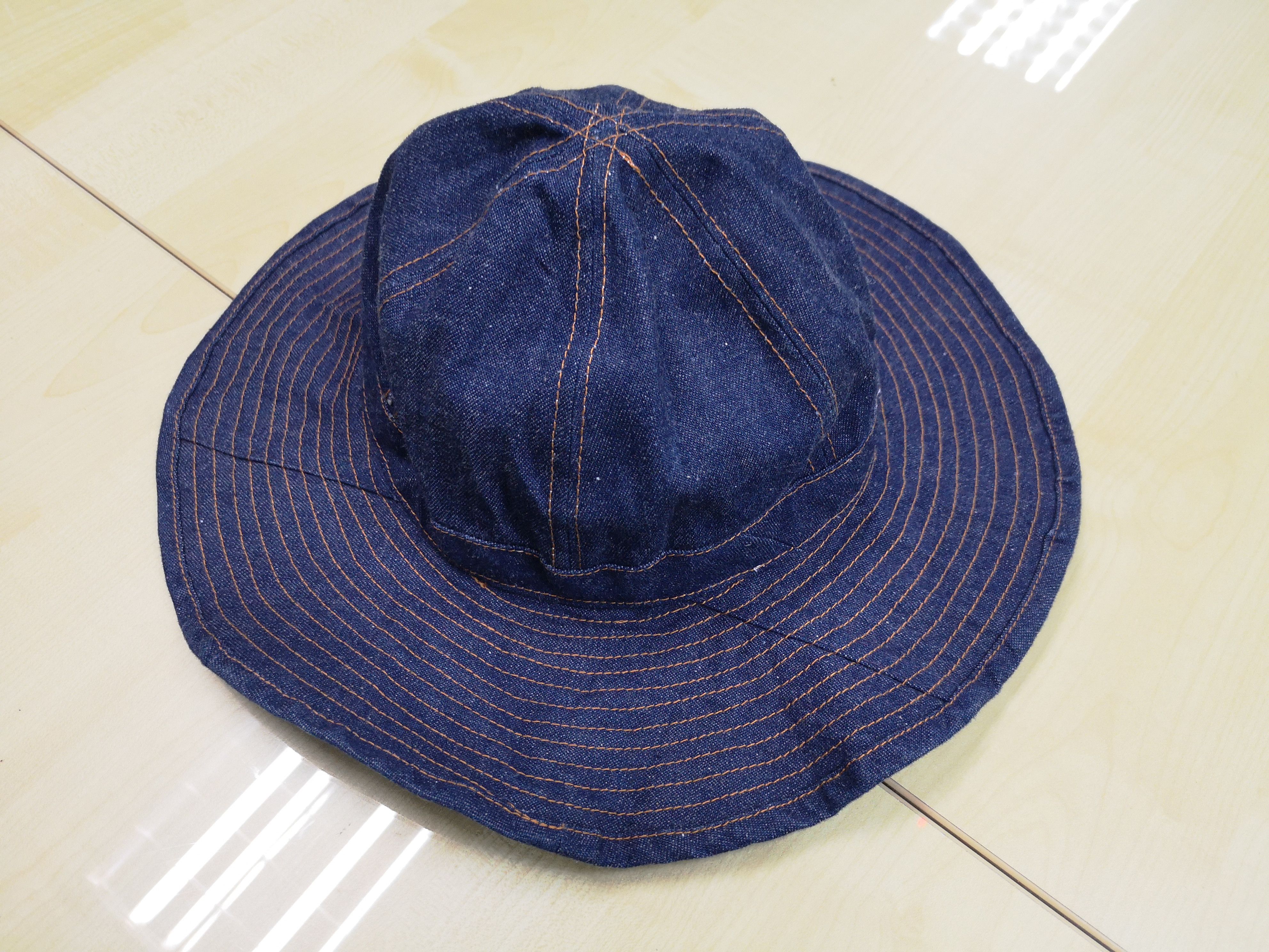 Antik Denim CUSTOM 6 PANELS RAW DENIM HAT Size ONE SIZE - 5 Thumbnail