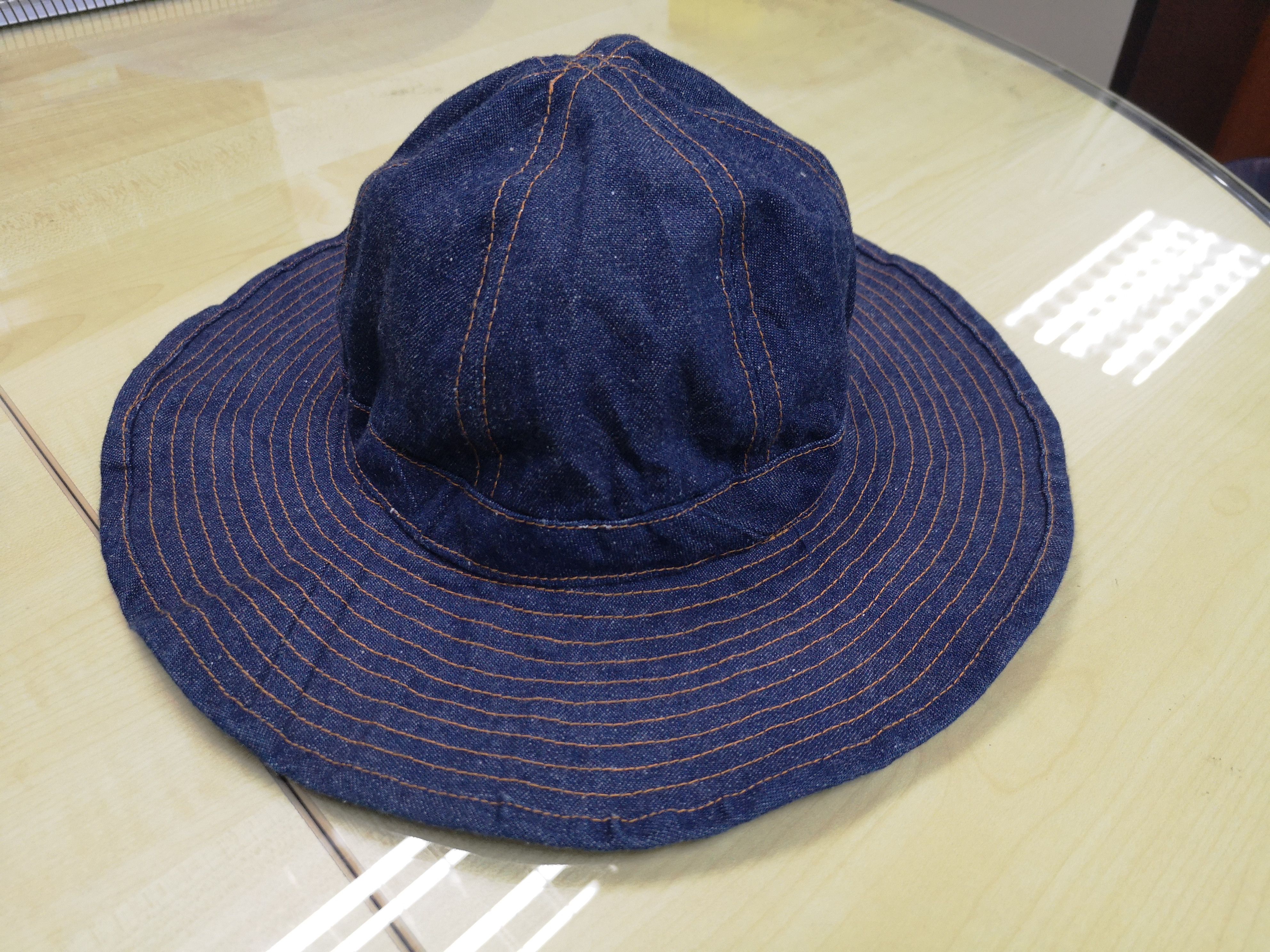 Antik Denim CUSTOM 6 PANELS RAW DENIM HAT Size ONE SIZE - 10 Thumbnail