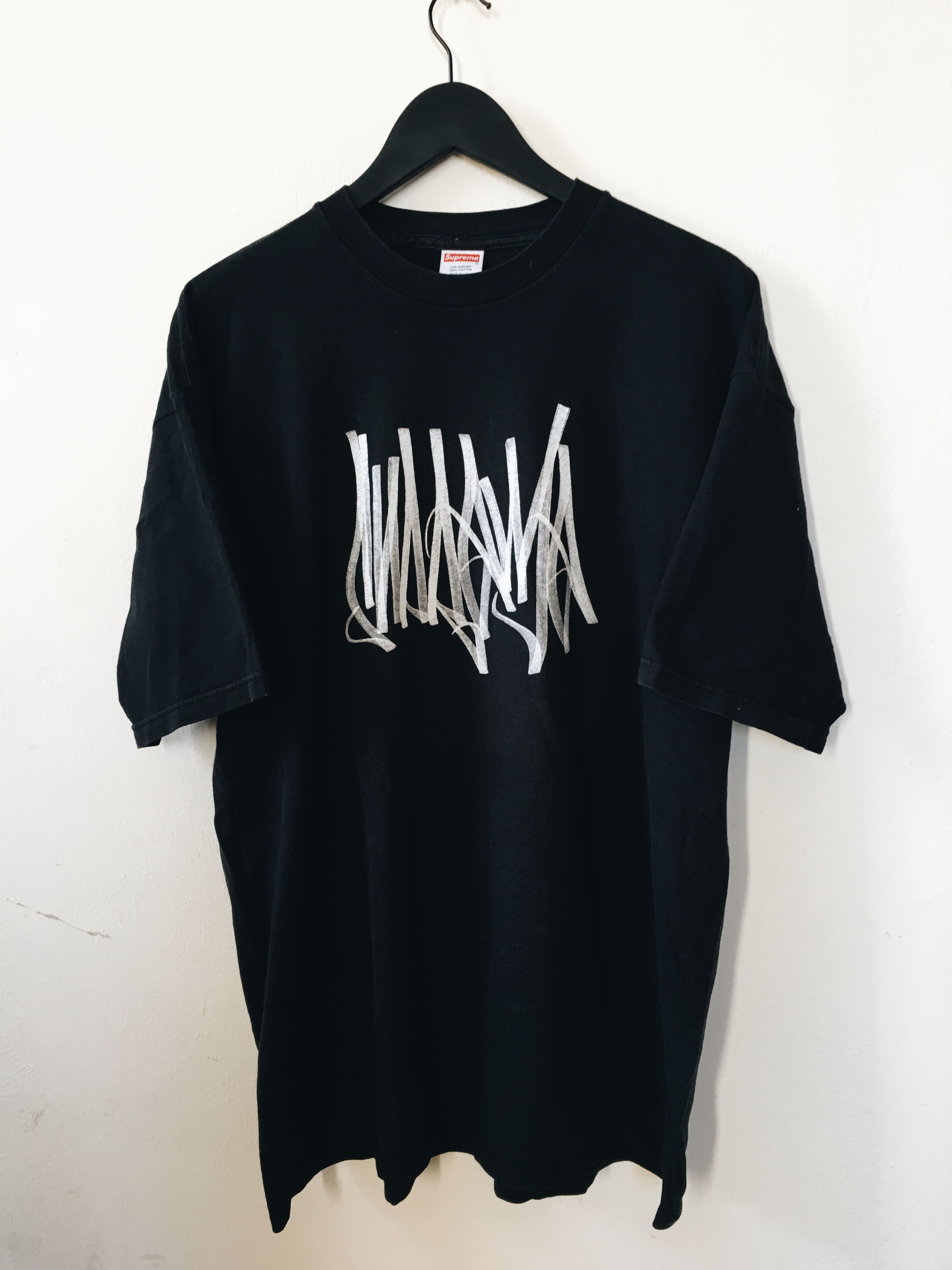 Supreme Vintage 2001 Supreme X José Parlá T-shirt Black | Grailed