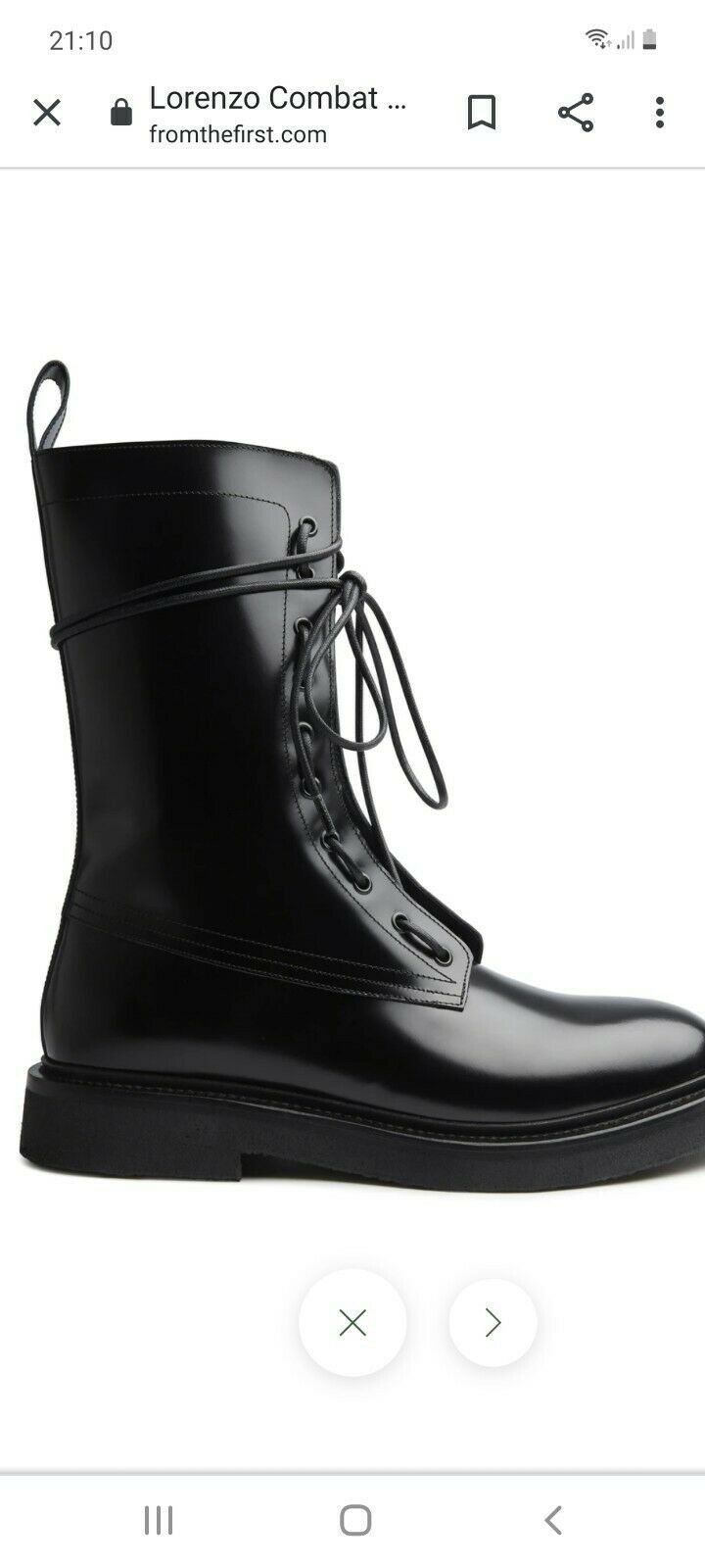 From The First From The First Lorenzo Combat Boots EU 44 Grailed