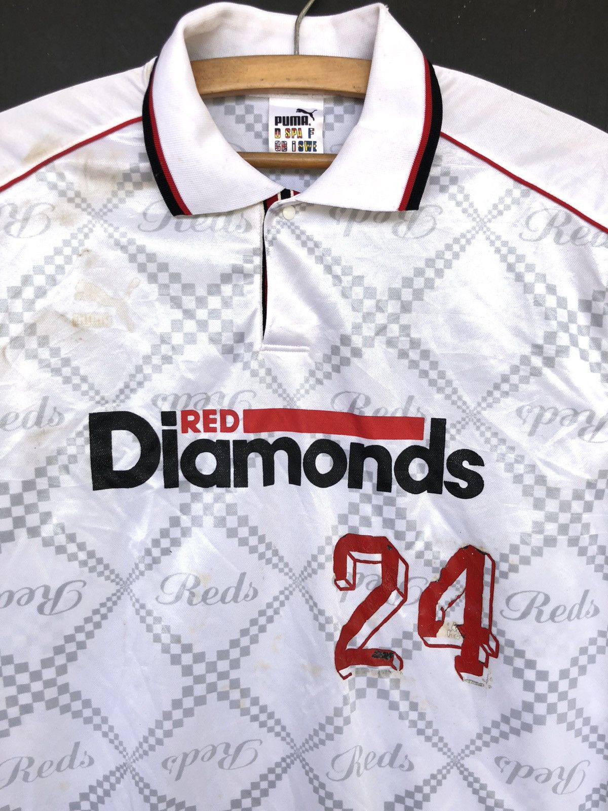 Puma × Vintage Vintage 1994 Urawa Red Diamonds J-League Away LS Jersey Size US M / EU 48-50 / 2 - 1 Thumbnail